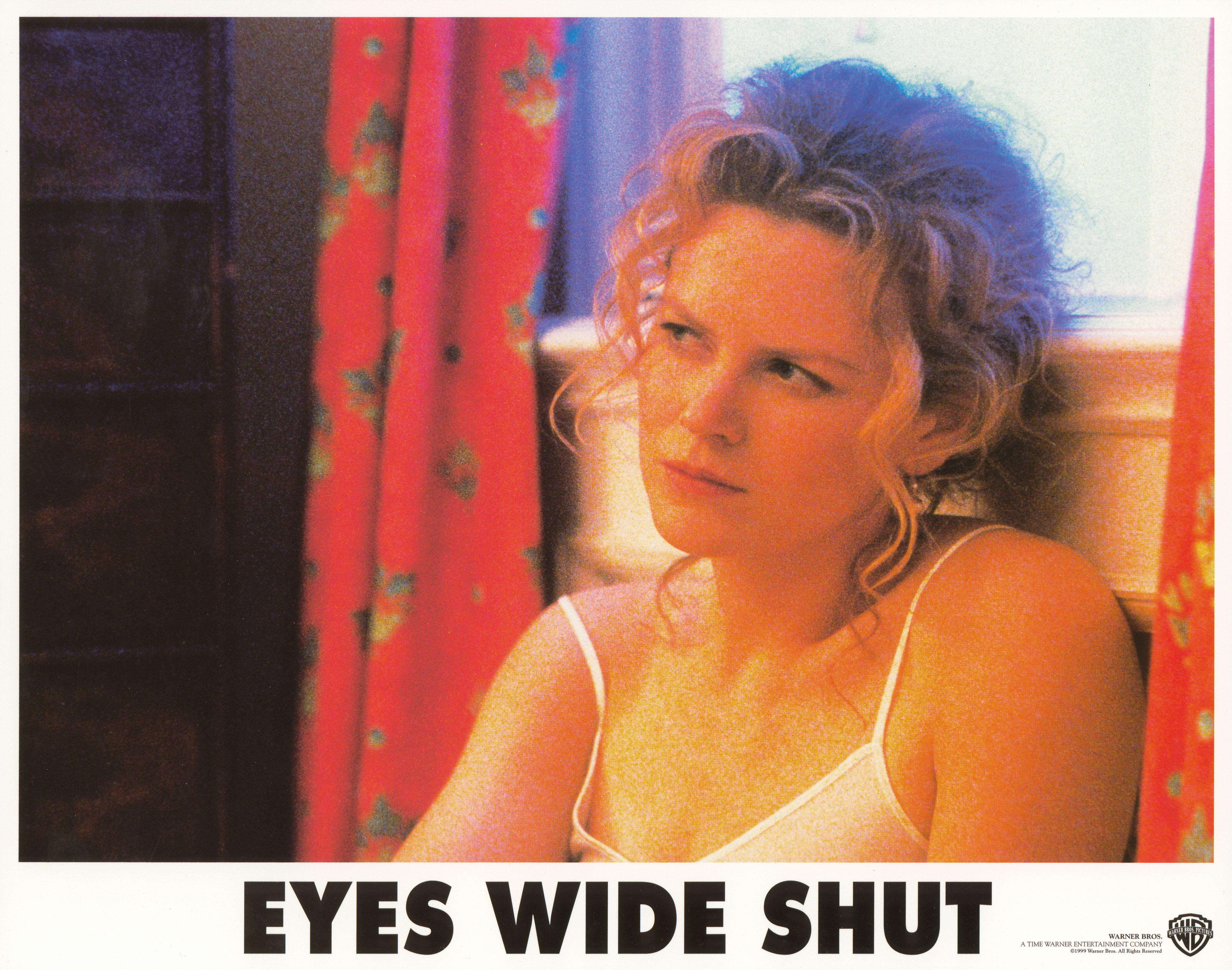 С широко закрытыми глазами (Eyes Wide Shut, 1999), режиссёр Стэнли Кубрик, американский постер к фильму, 1999 год