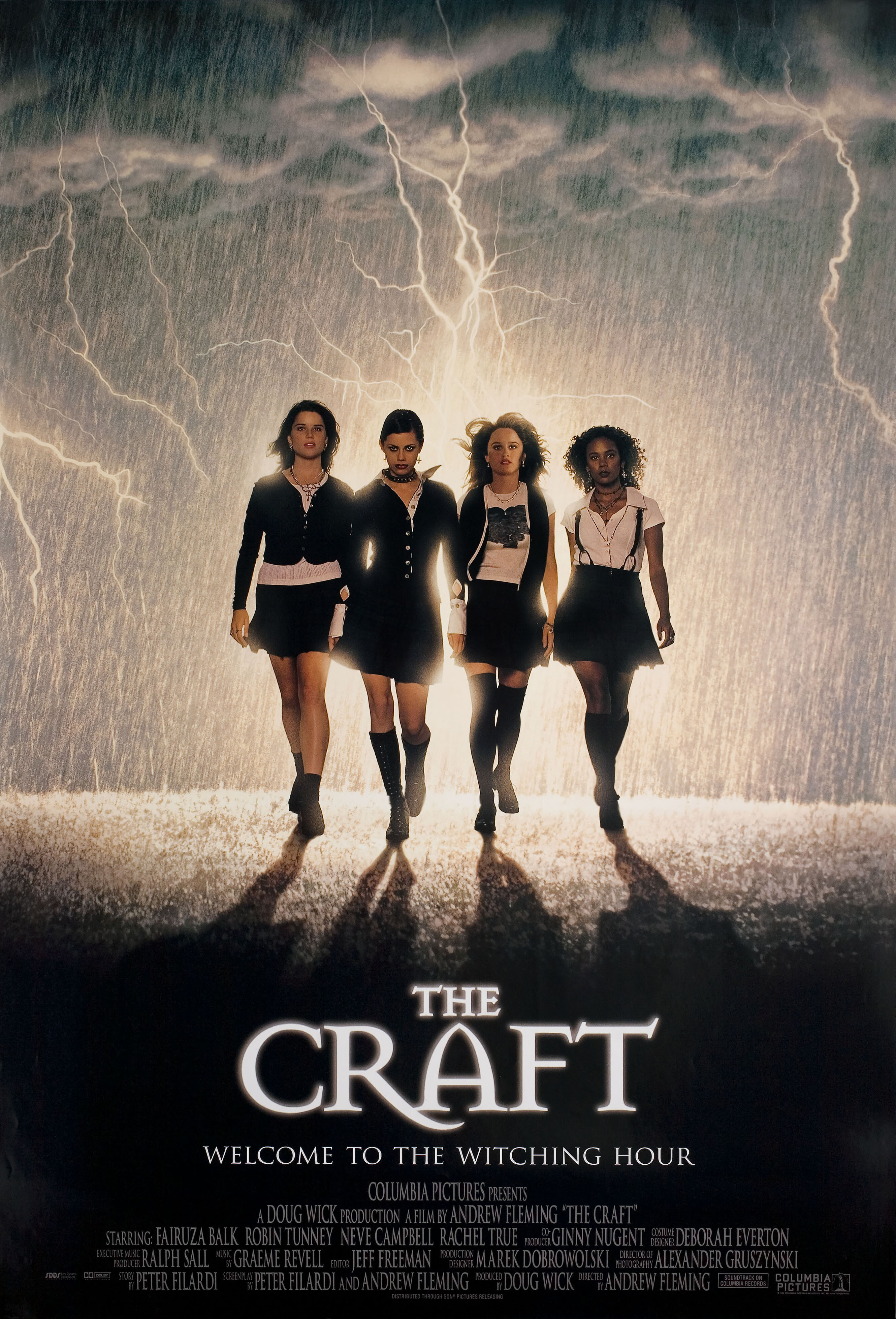 Колдовство (The Craft, 1996), режиссёр Эндрю Флеминг, американский постер к фильму, 1996 год