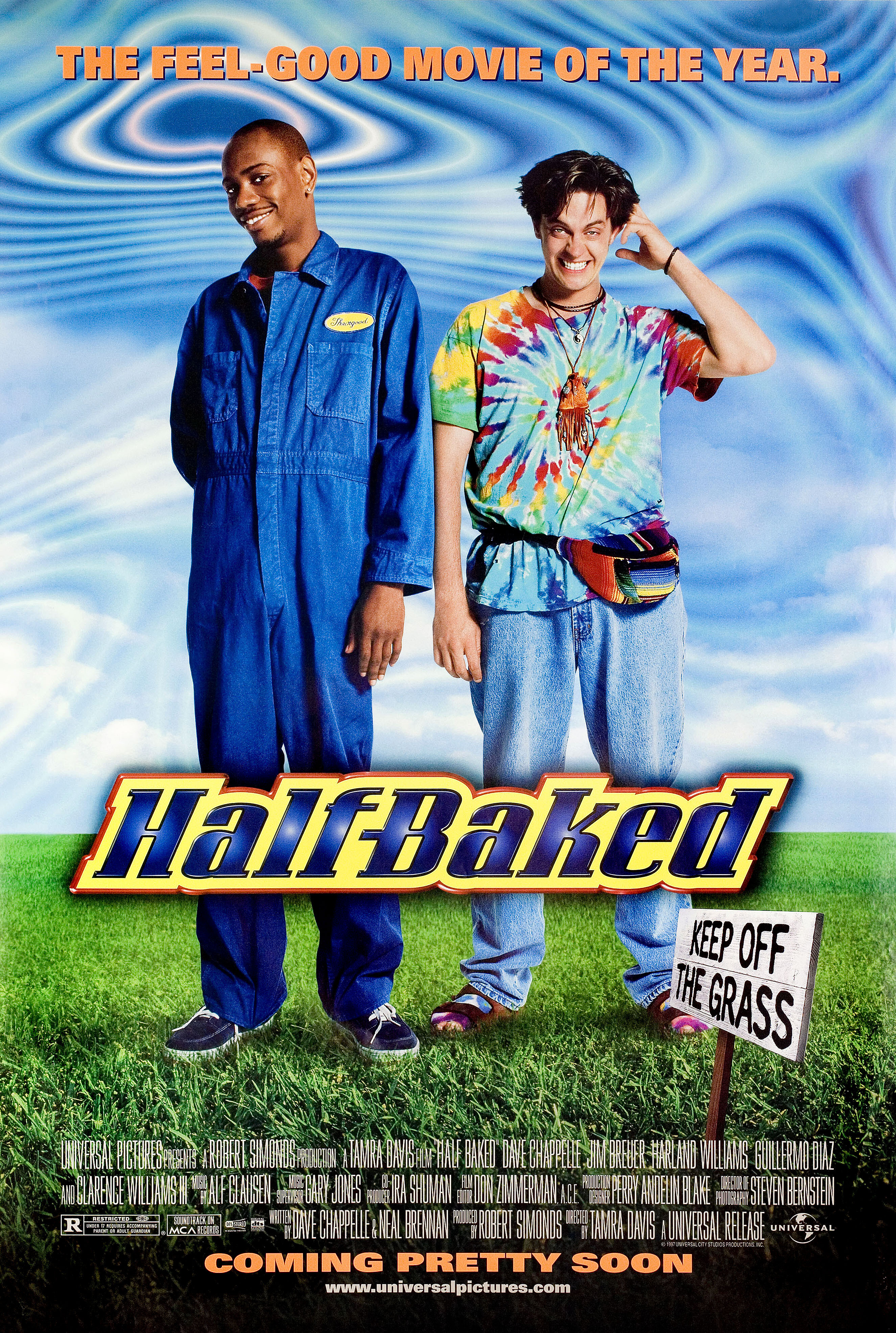 Непропеченный (Half Baked, 1998), режиссёр Тамра Дэвис, американский постер к фильму, 1998 год