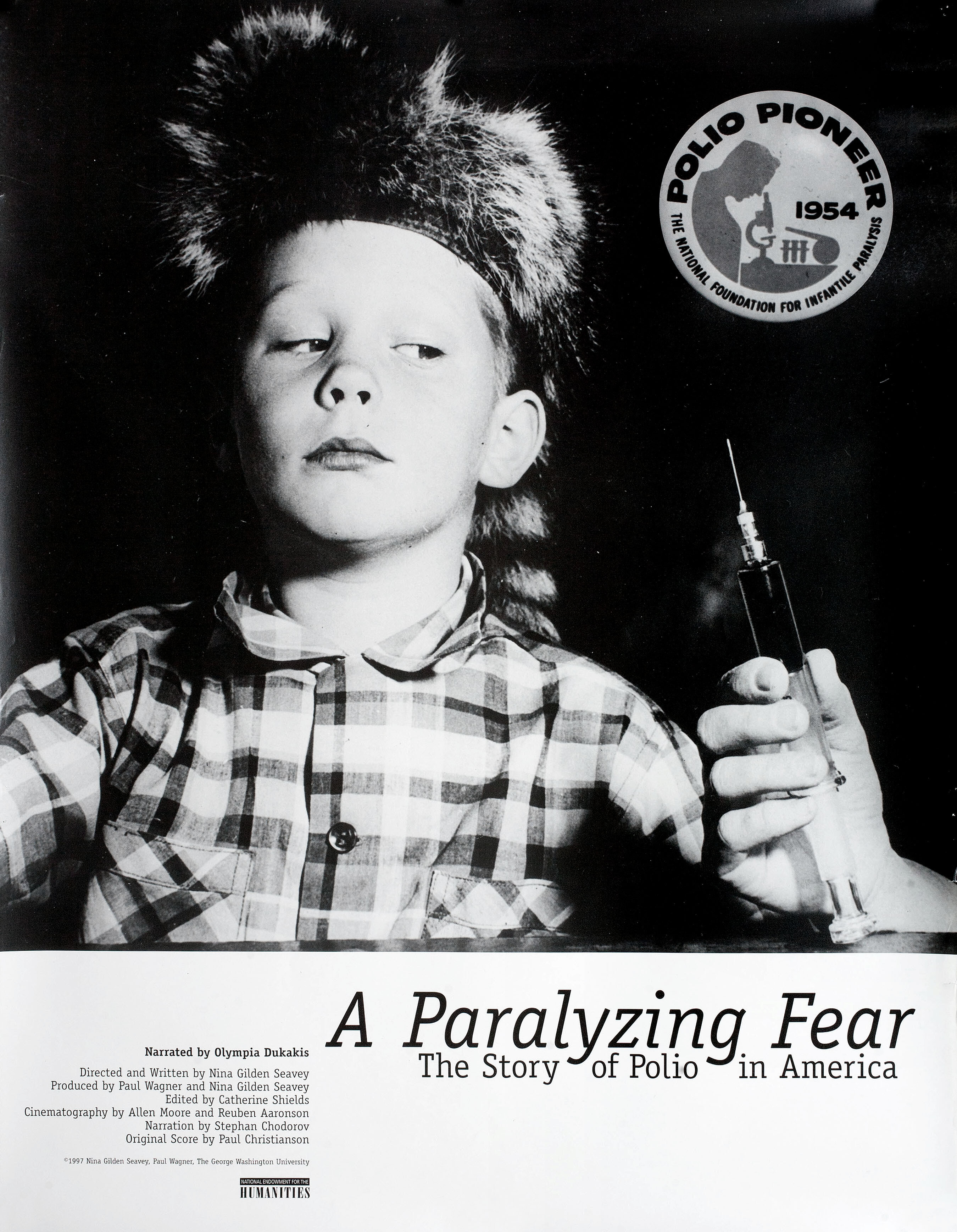 Парализующий страх (A Paralyzing Fear The Story of Polio in America, 1998), режиссёр Нина Гилден Сивей, американский постер к фильму, 1998 год