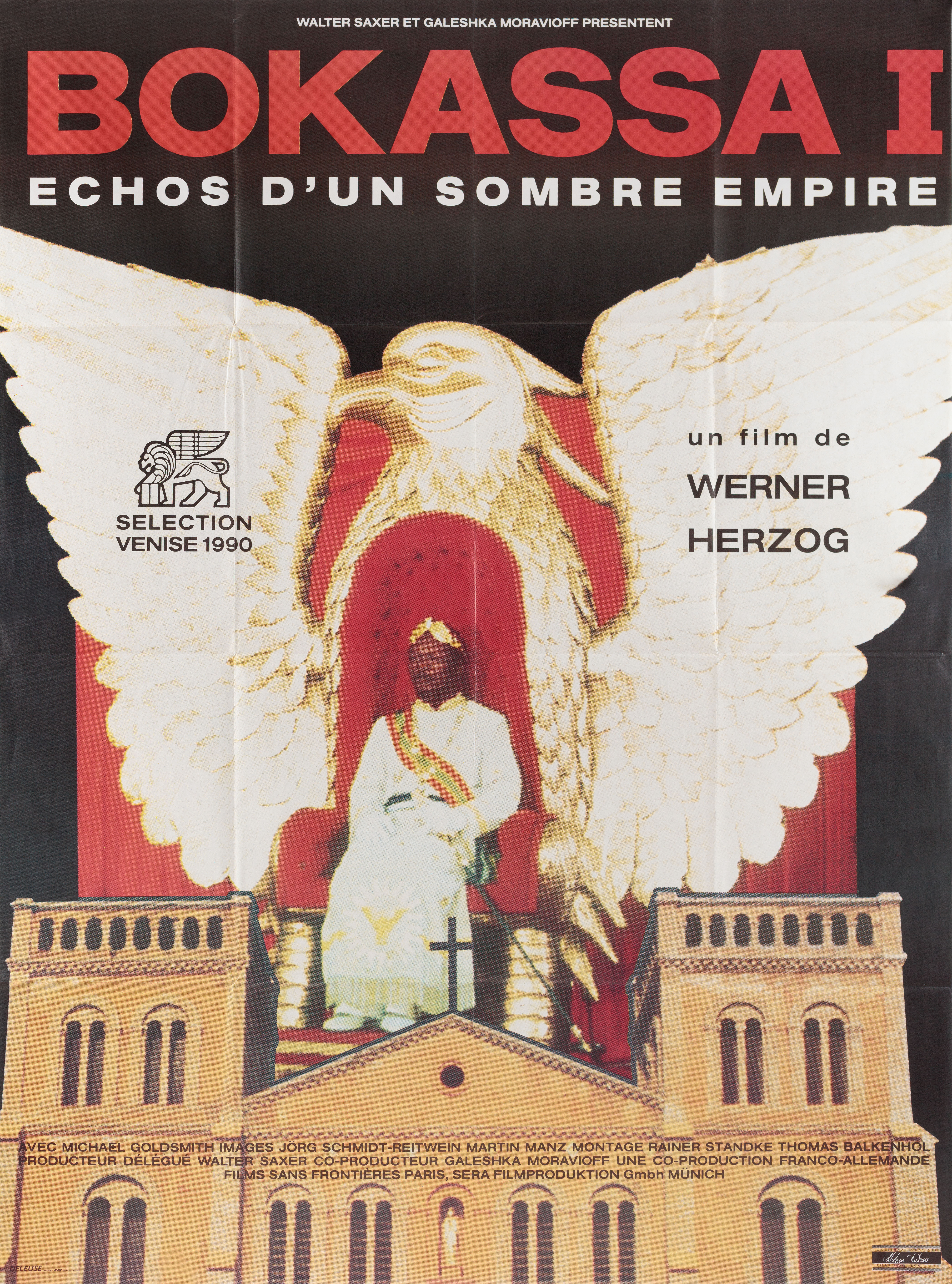 Эхо темной империи (Echoes From a Somber Empire, 1990), режиссёр Вернер Херцог, французский постер к фильму, 1990 год