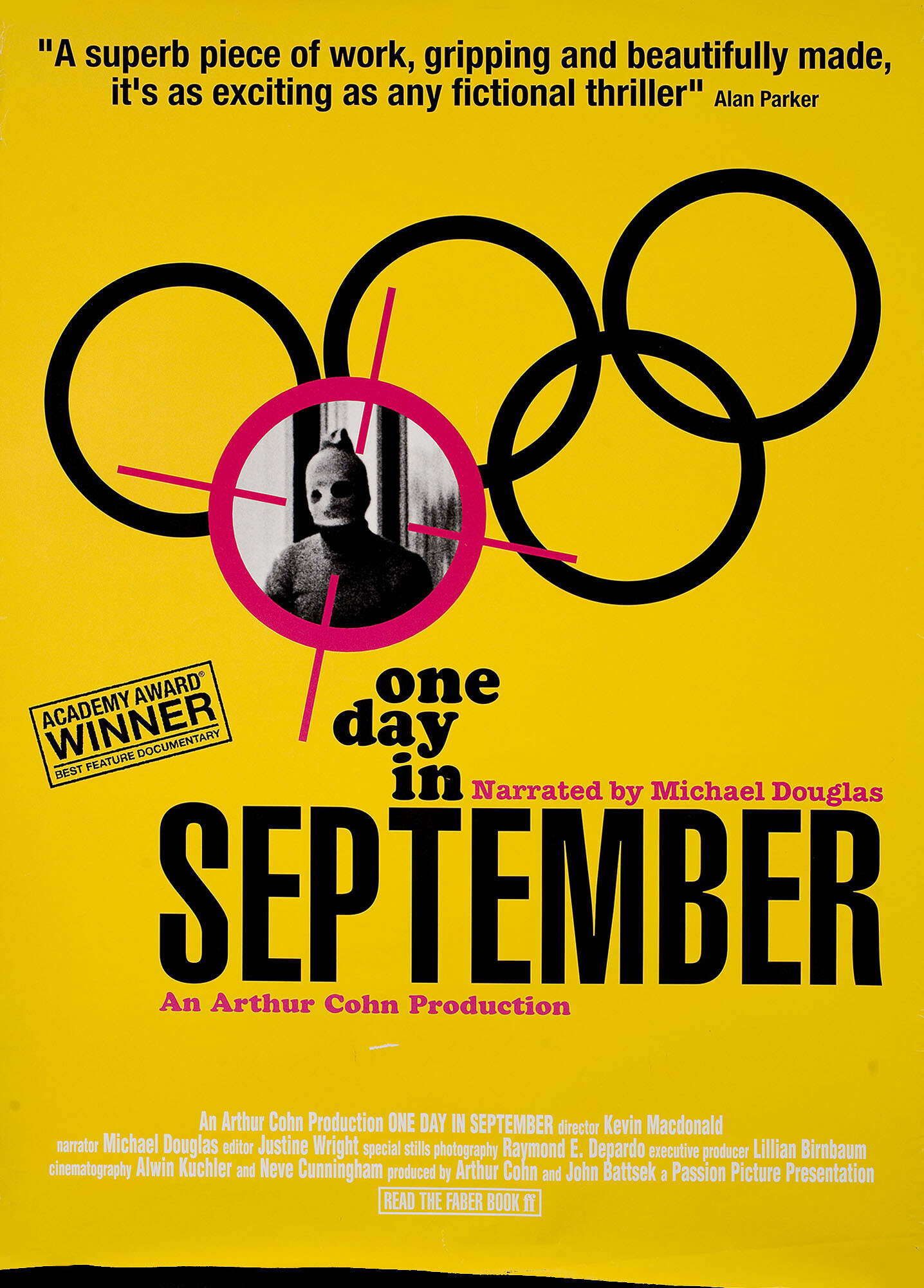 Однажды в сентябре (One Day in September, 1999), режиссёр Кевин Макдональд, американский постер к фильму, 2000 год