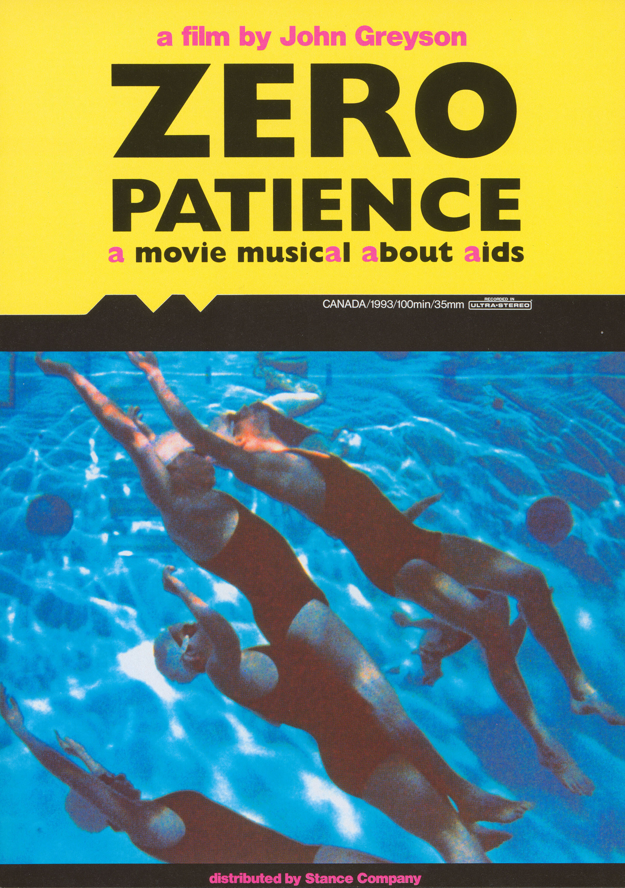 Нулевой пациент (Zero Patience, 1993), режиссёр Джон Грейсон, японский постер к фильму,  1993 год