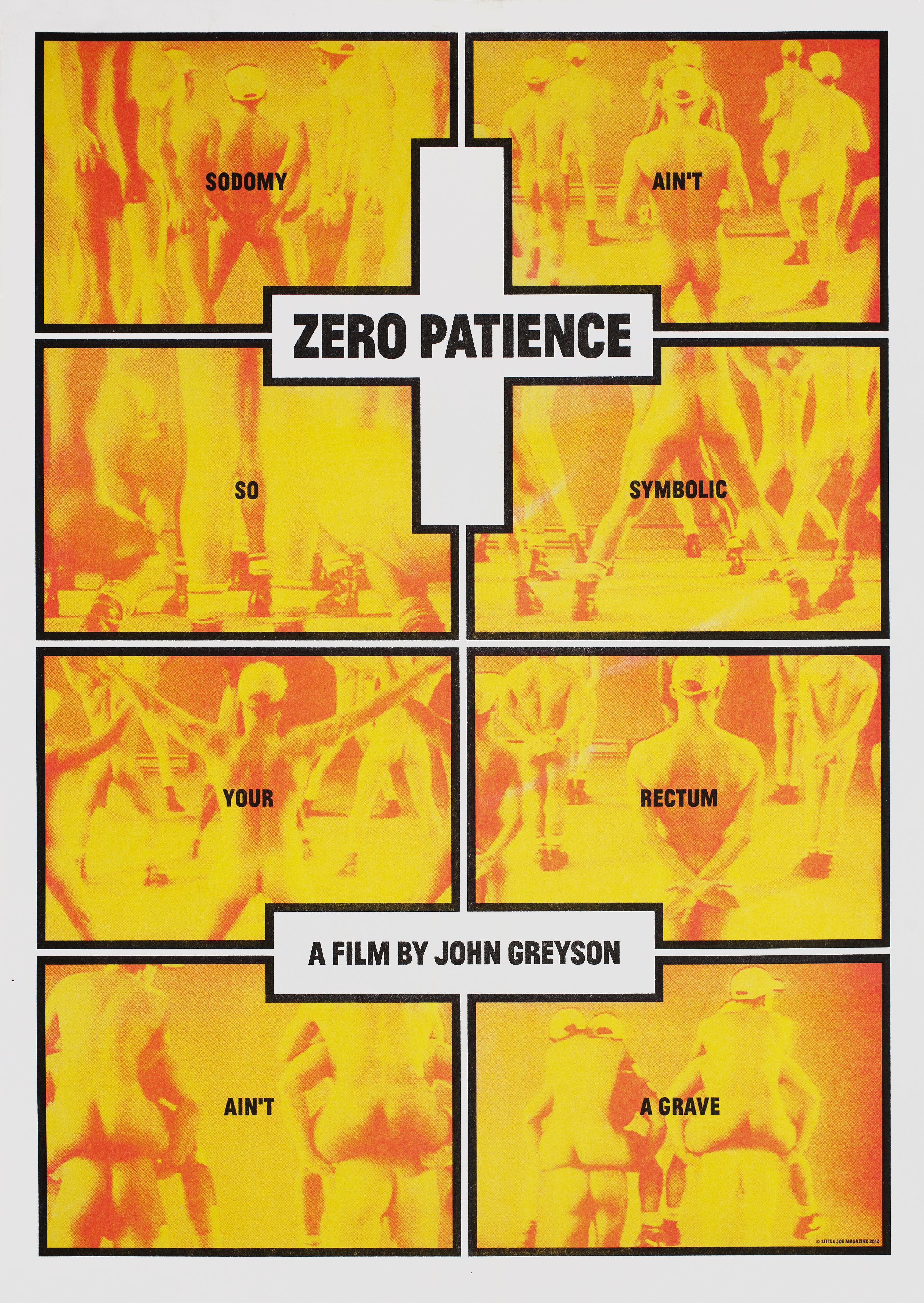 Нулевой пациент (Zero Patience, 1993), режиссёр Джон Грейсон, американский постер к фильму, 2012 год