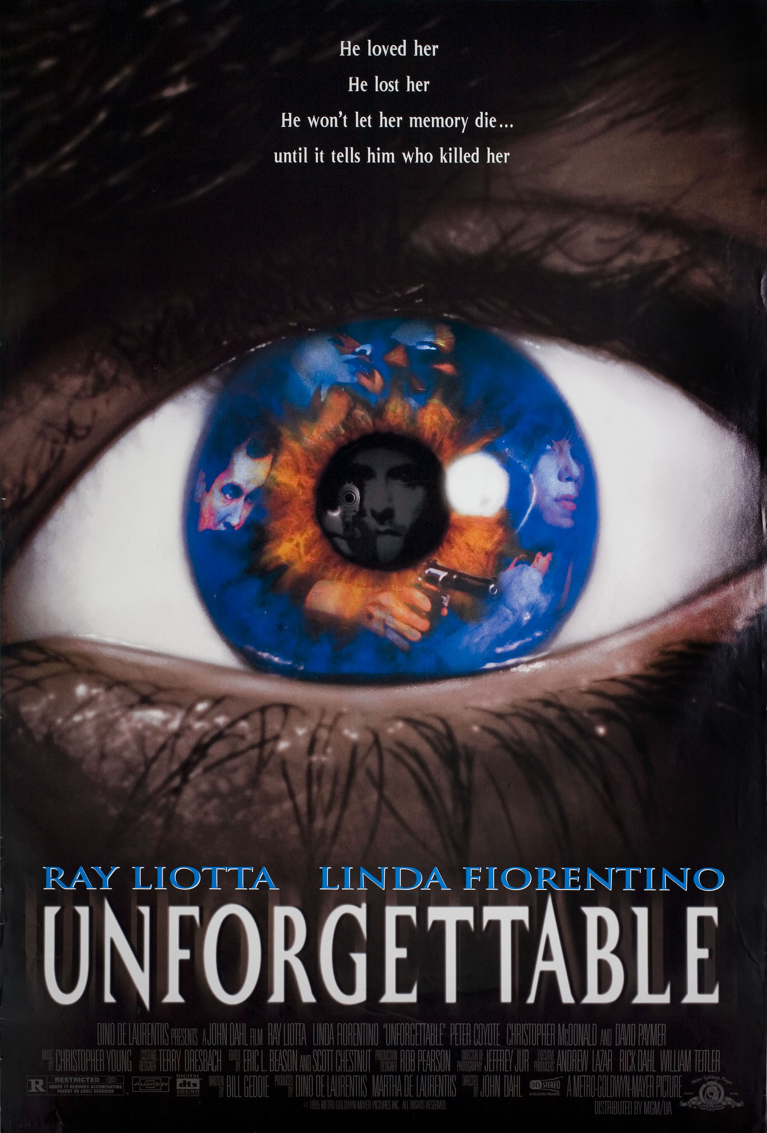 Незабываемое (Unforgettable, 1996), режиссёр Джон Дал, американский постер к фильму, 1996 год