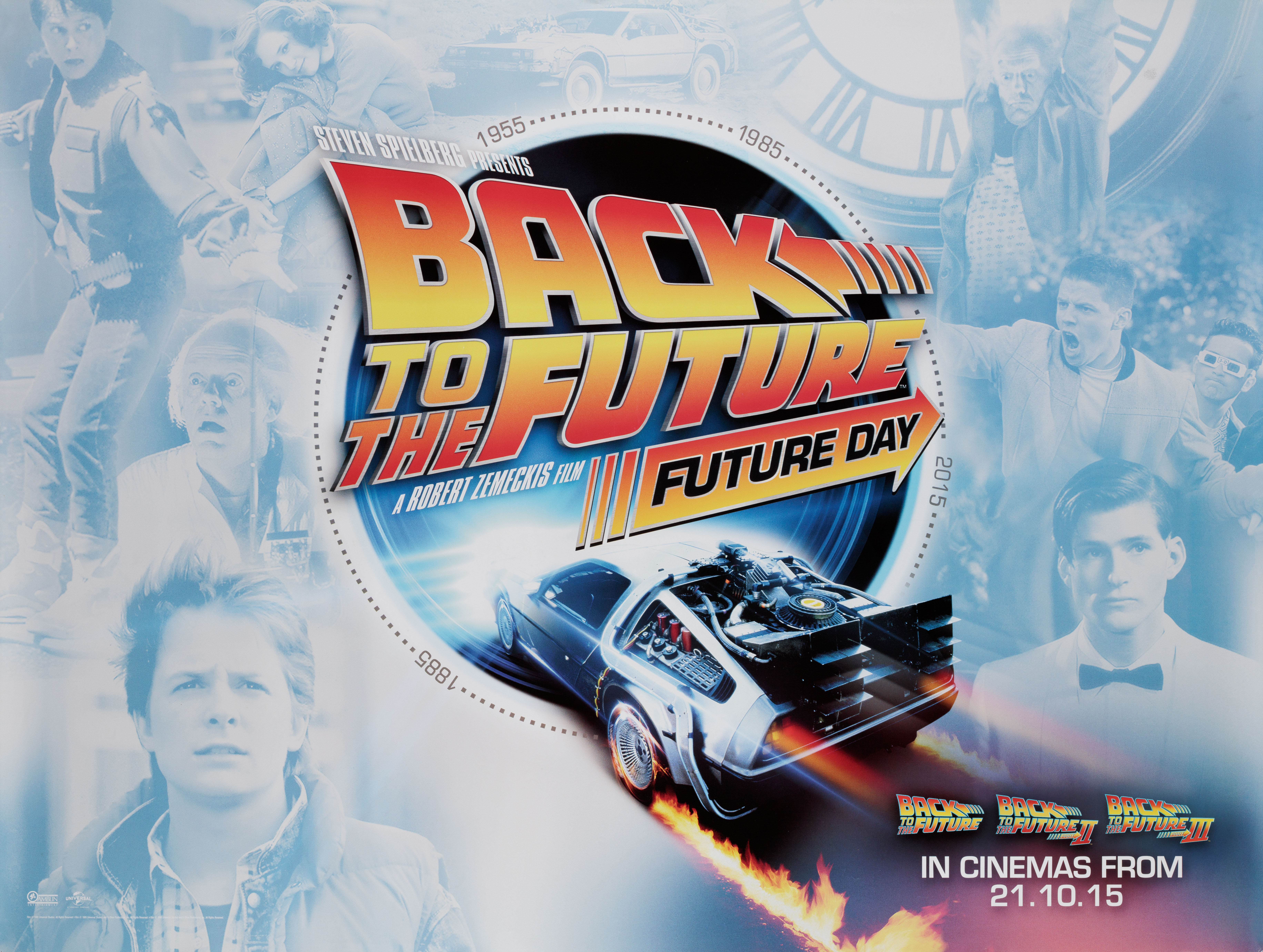 Назад в будущее 3 (Back to the Future Part III, 1990), режиссёр Роберт Земекис, британский постер к фильму, 2015 год
