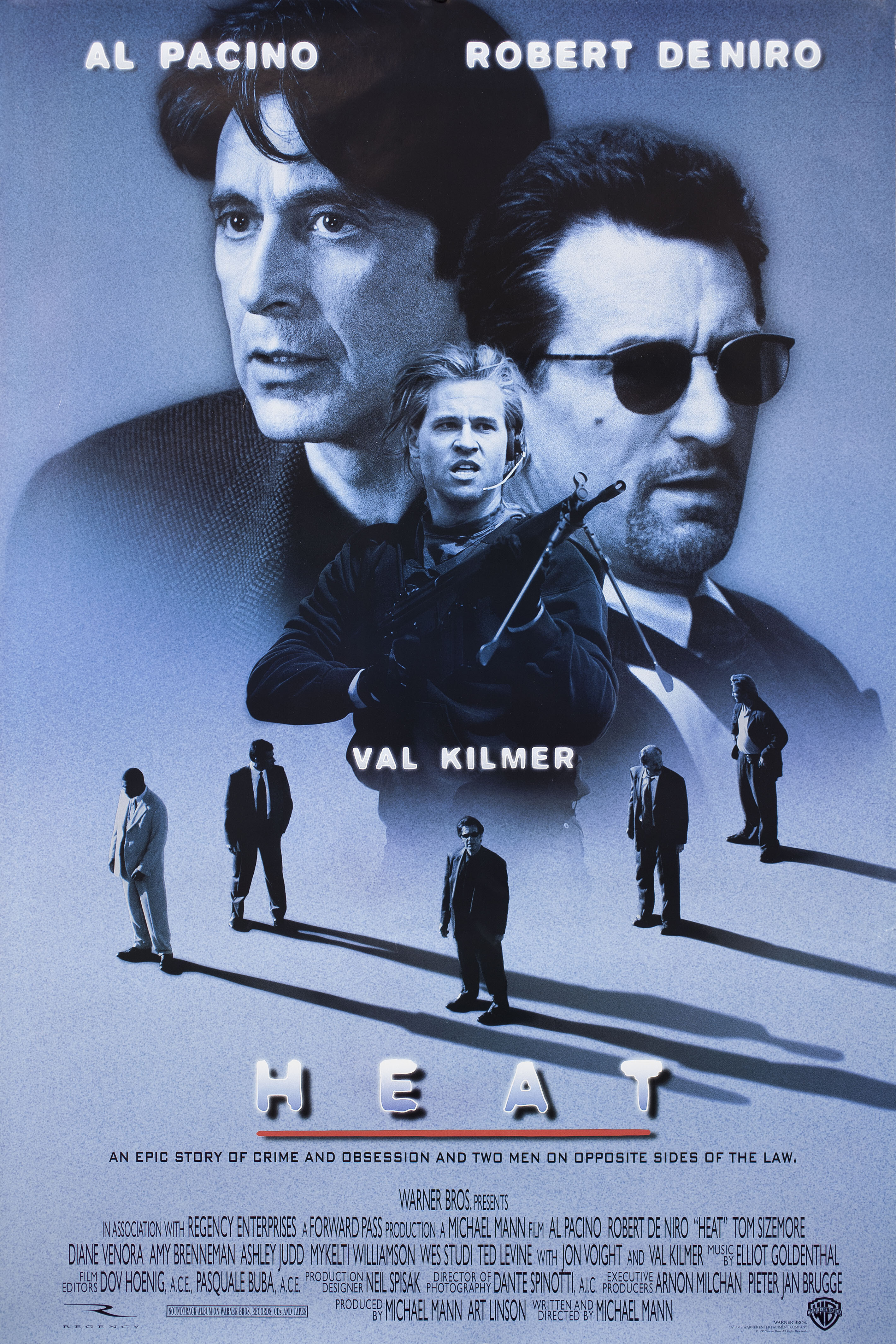Схватка (Heat, 1995), режиссёр Майкл Манн, американский постер к фильму, 1995 год (2)