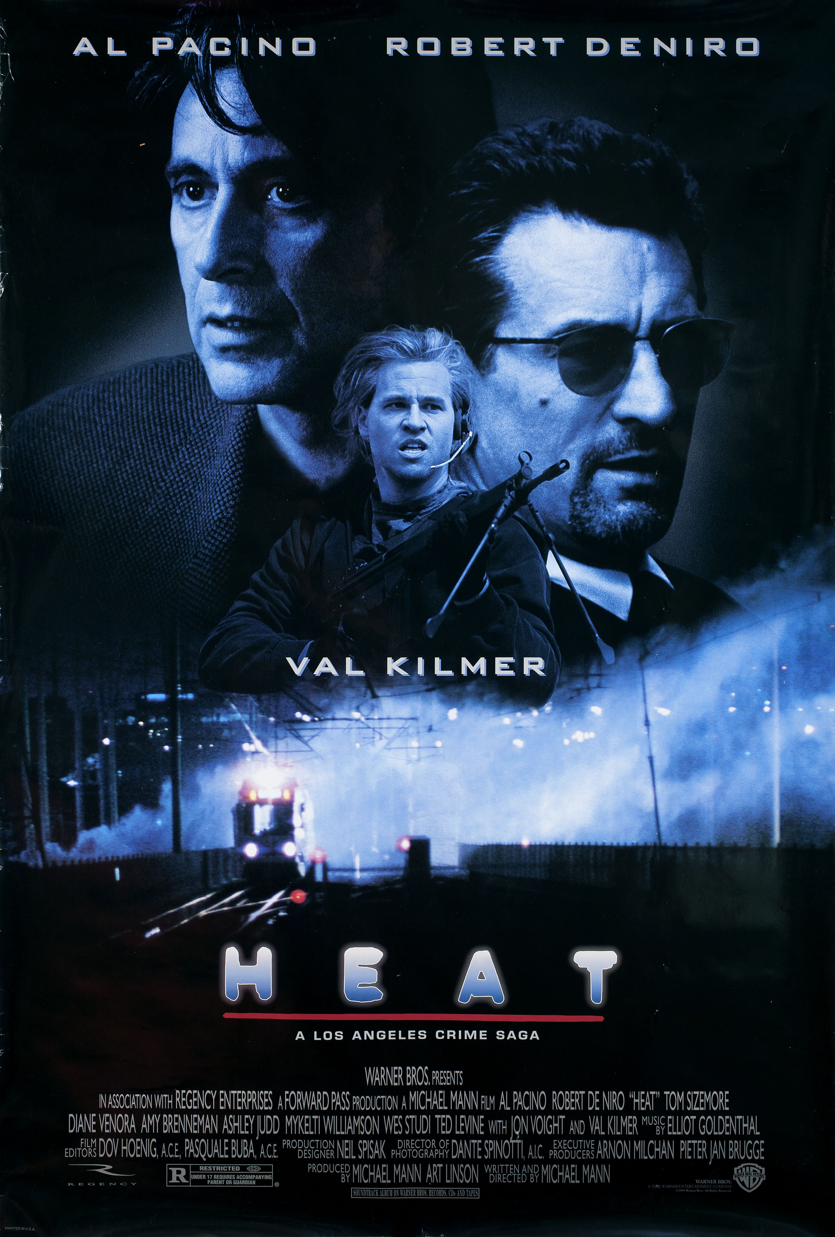 Схватка (Heat, 1995), режиссёр Майкл Манн, американский постер к фильму, 1995 год (1)