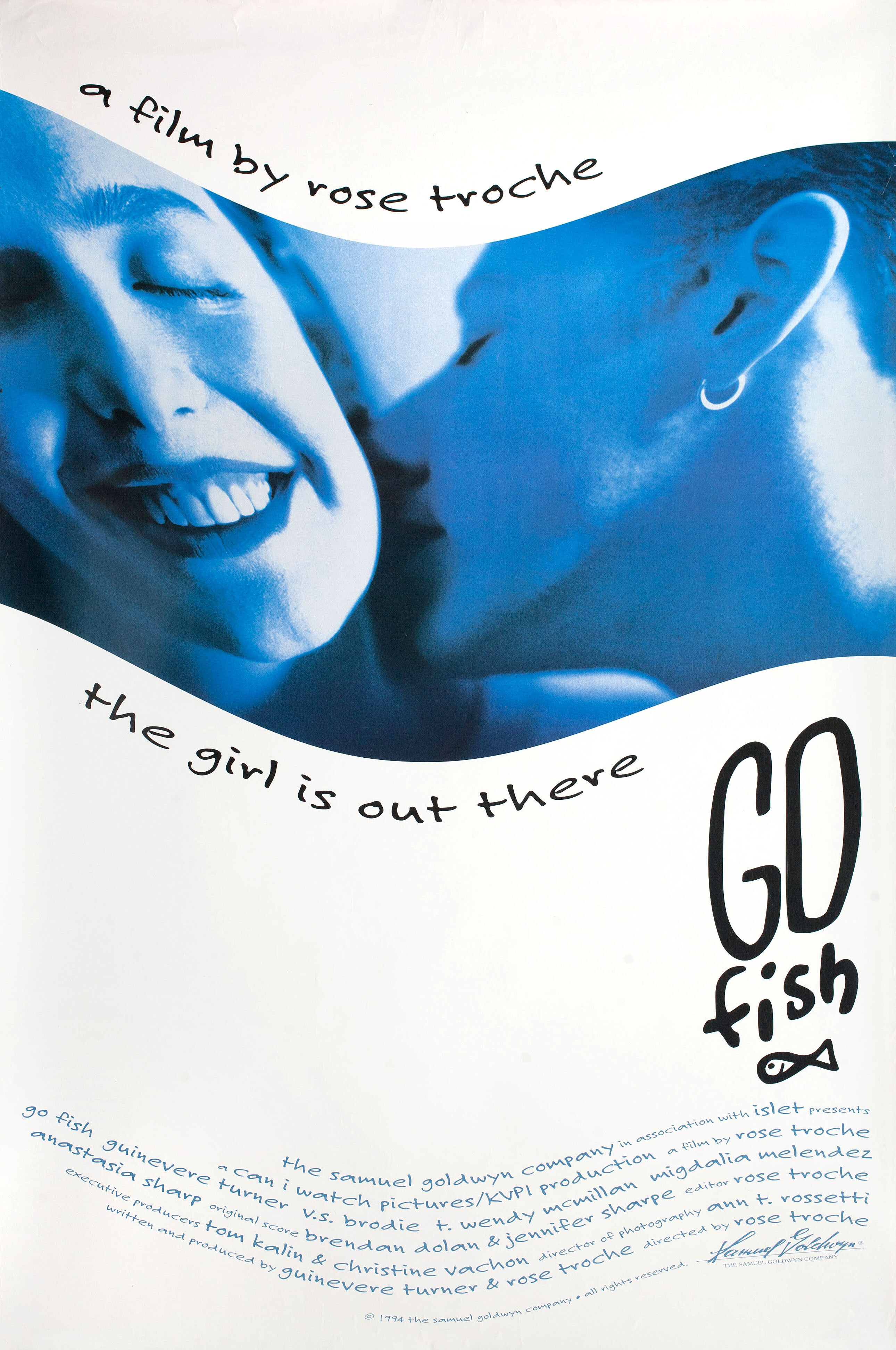Ловись, рыбка (Go Fish, 1994), режиссёр Роуз Троше, американский постер к фильму, 1994 год