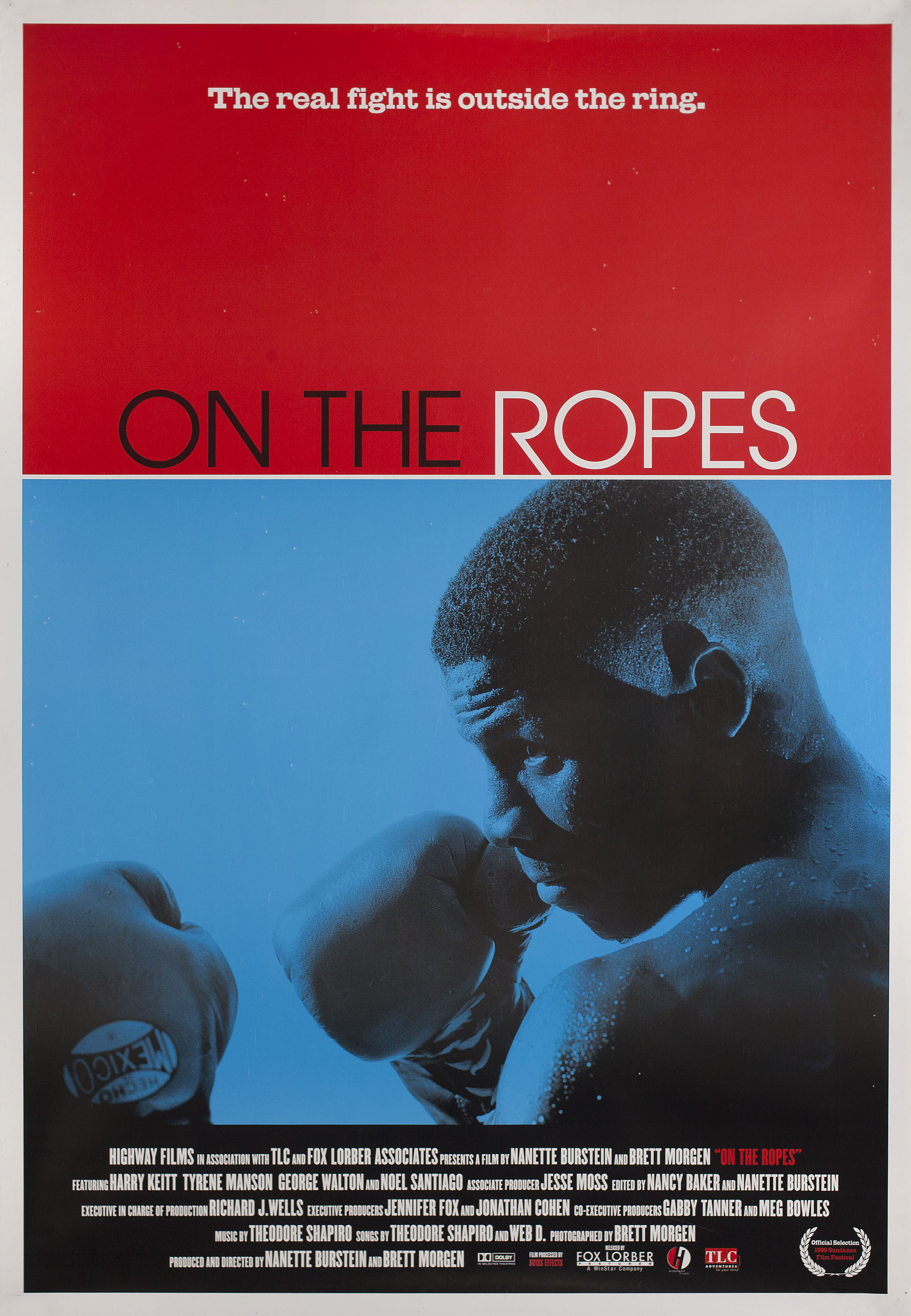 На канатах (On the Ropes, 1999), режиссёр Нанетт Бурштейн, американский постер к фильму, 1999 год