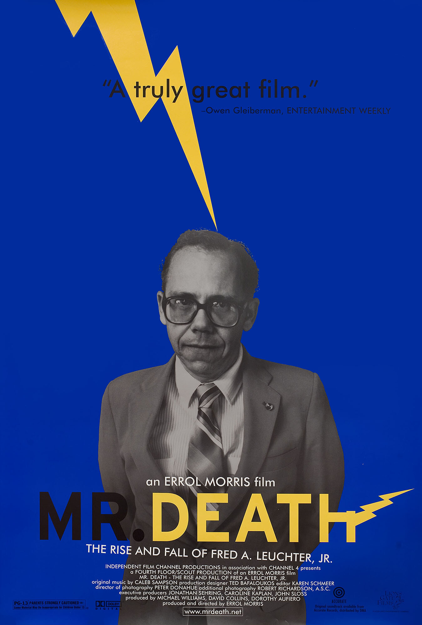Мистер Смерть (Mr. Death The Rise and Fall of Fred A. Leuchter, Jr., 1999), режиссёр Эррол Моррис, американский постер к фильму