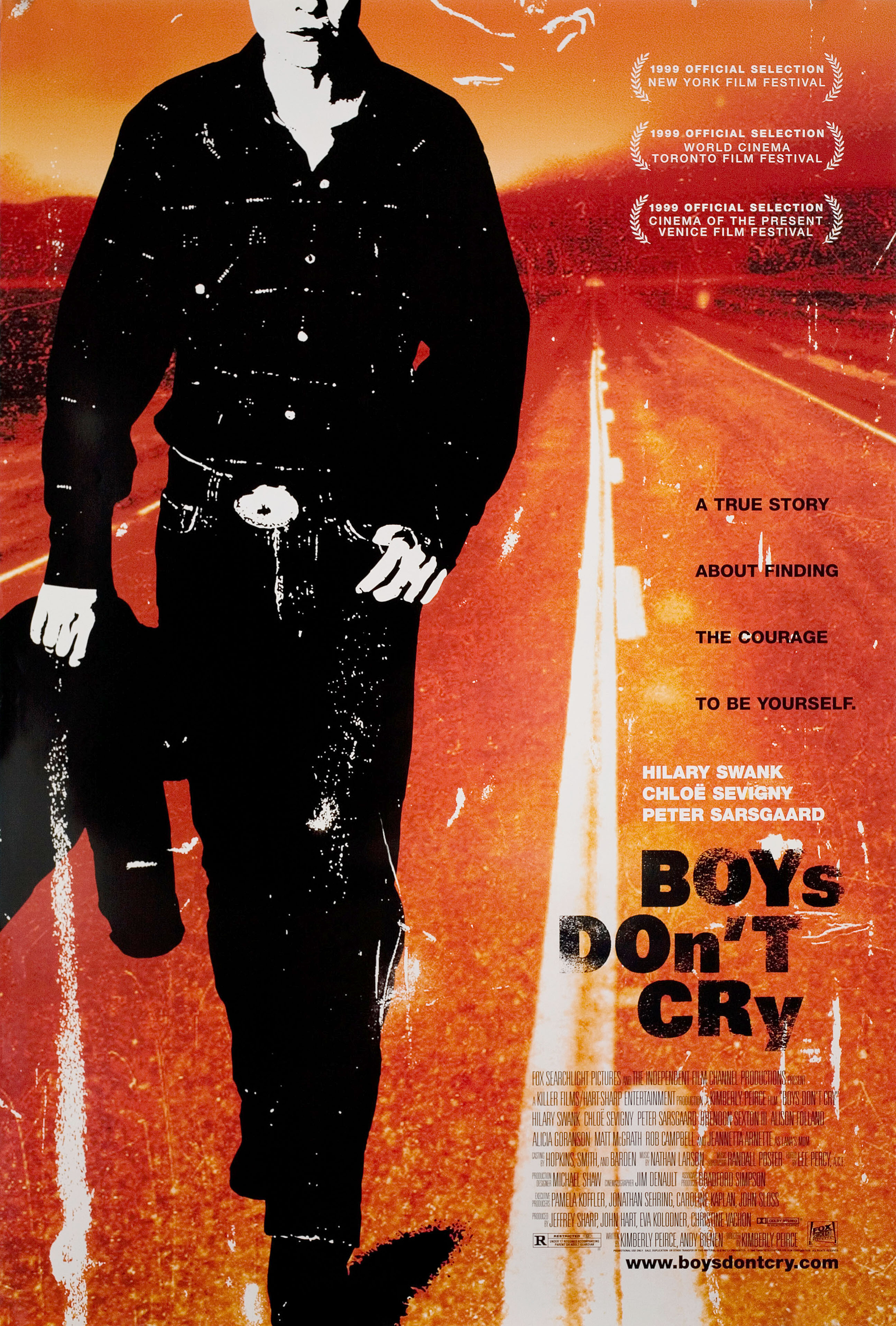 Парни не плачут (Boys Dont Cry, 1999), режиссёр Кимберли Пирс, американский постер к фильму, 1999 год