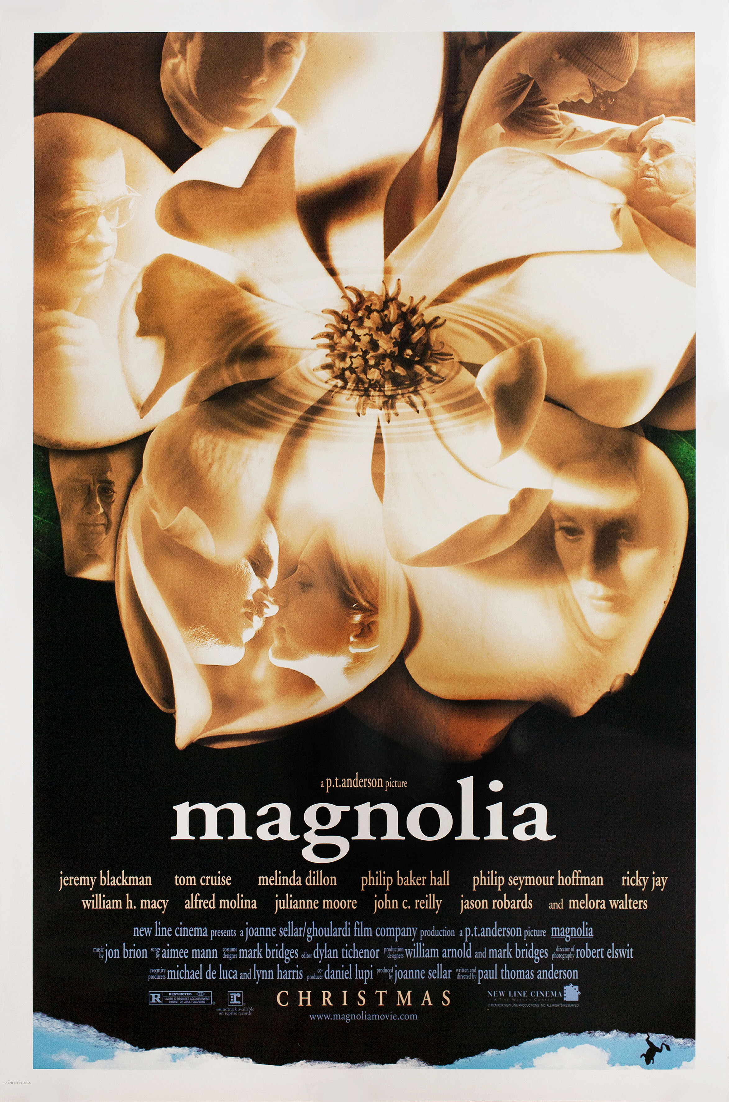 Магнолия (Magnolia, 1999), режиссёр Пол Томас Андерсон, американский постер к фильму, 1999 год (1)