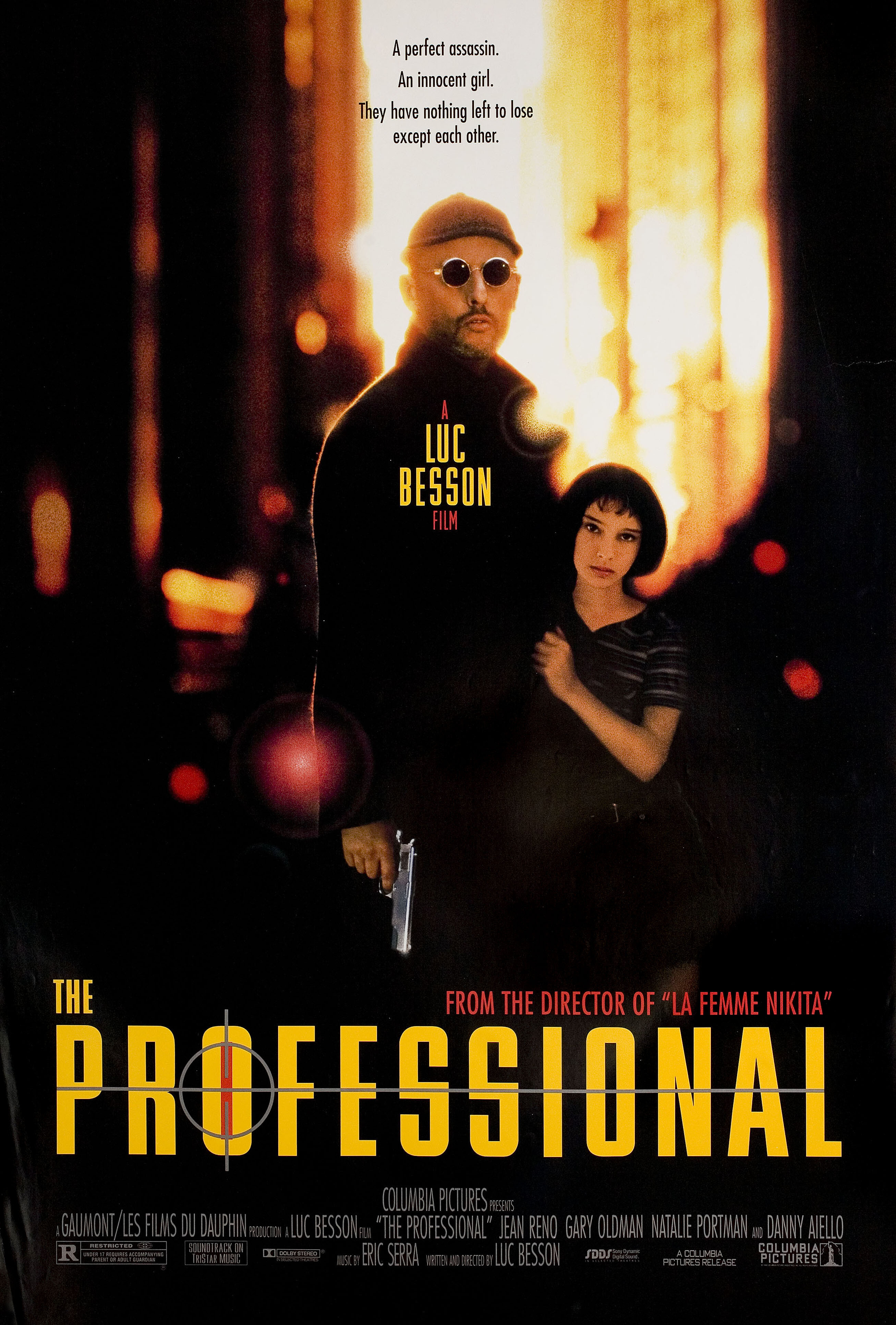 Леон (Leon The Professional, 1994), режиссёр Люк Бессон, американский постер к фильму, 1994 год