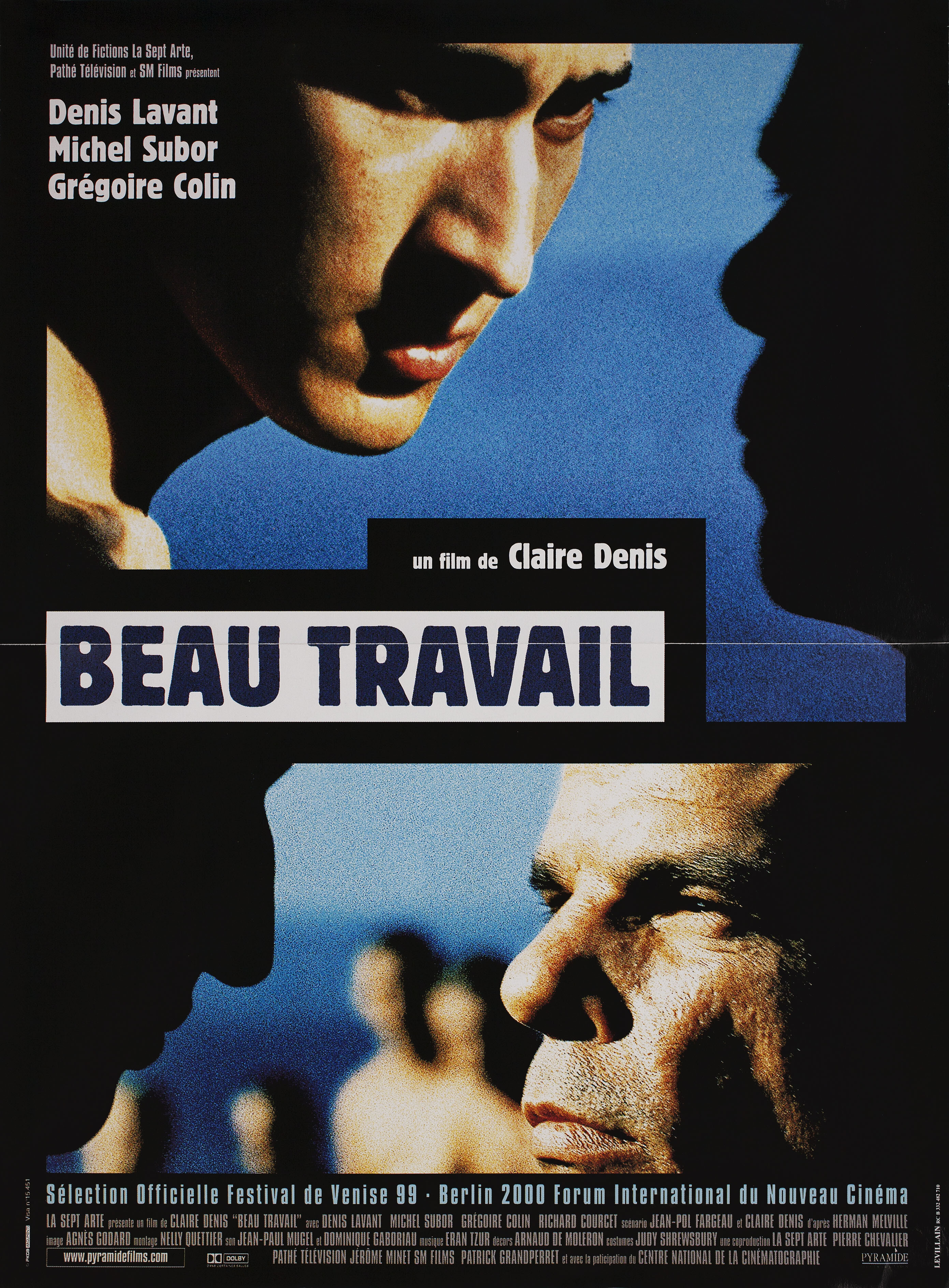 Хорошая работа (Beau travail, 1999), режиссёр Клер Дени, французский постер к фильму, 1999 год