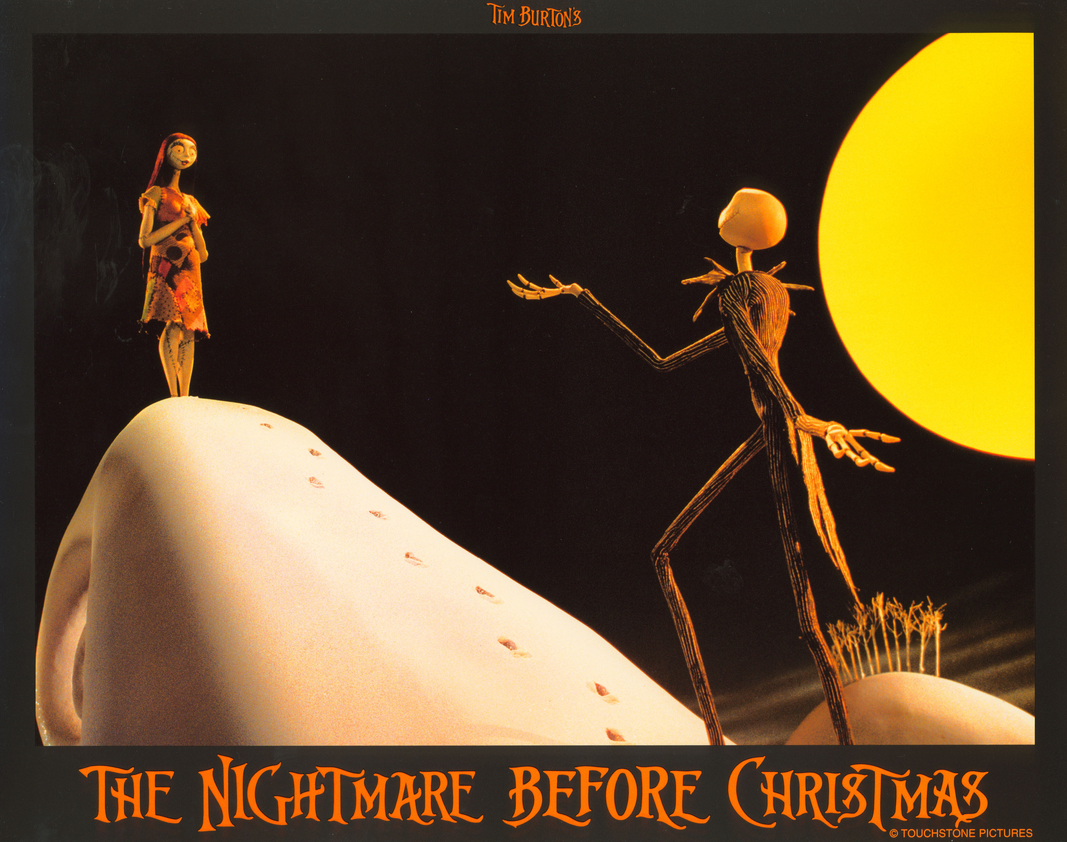 Кошмар перед Рождеством (The Nightmare Before Christmas, 1993), режиссёр Генри Селик, американский постер к фильму, 1993 год