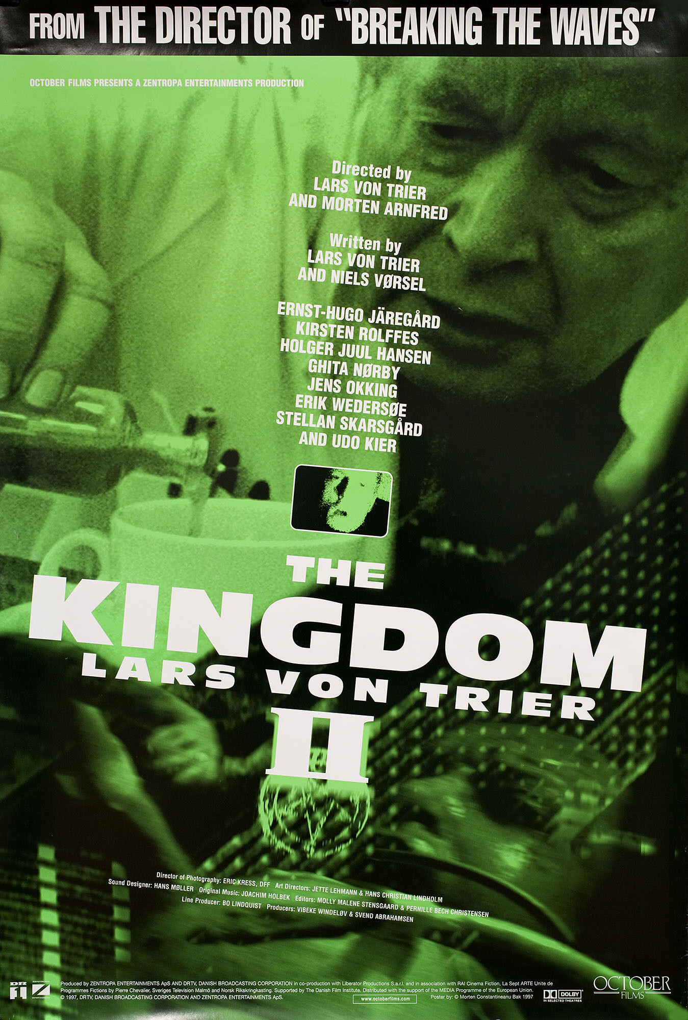 Королевство 2 (The Kingdom II, 1997), режиссёр Ларс фон Триер, американский постер к фильму, 1997 год