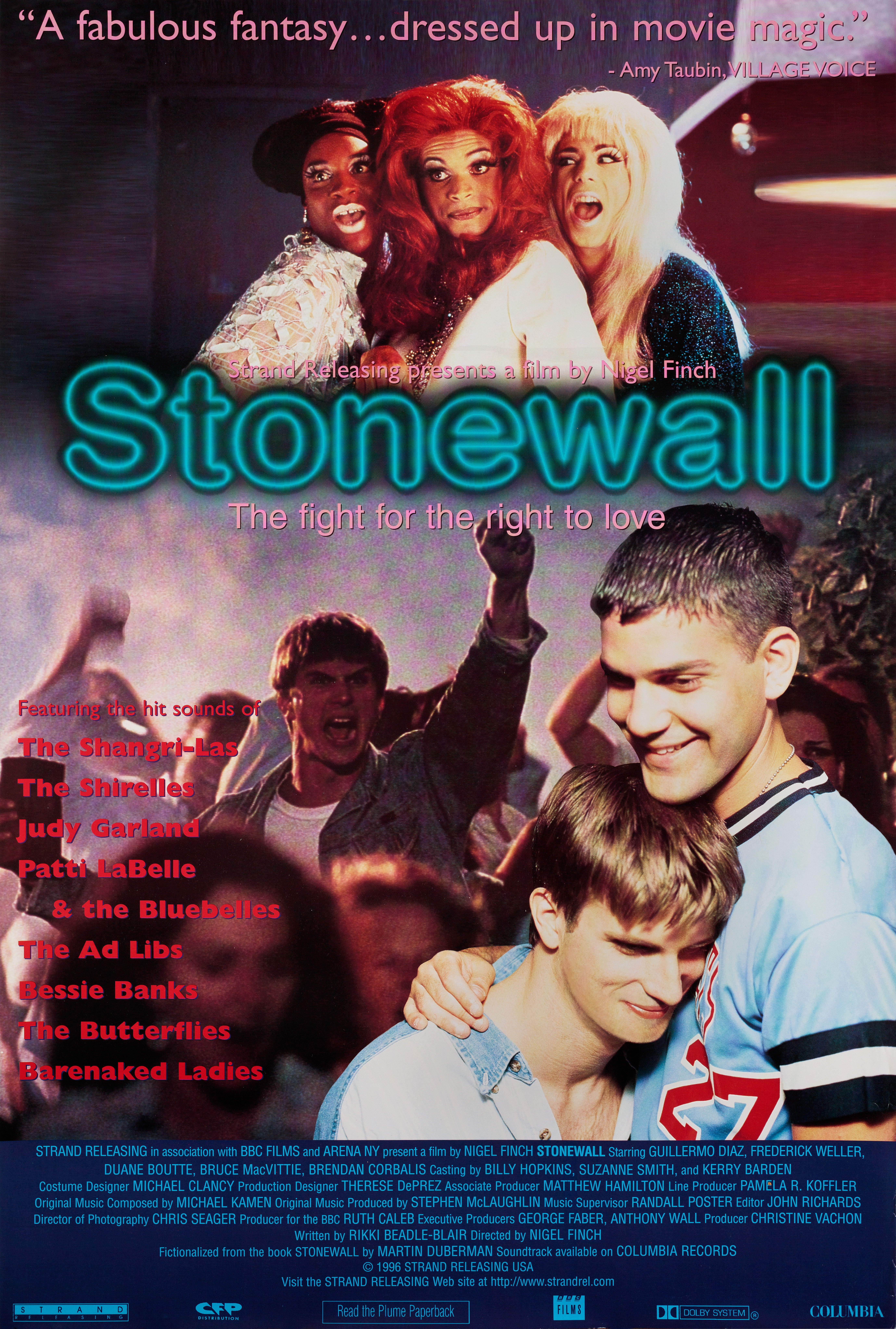 Стоунвол (Stonewall, 1995), режиссёр Найджел Финч, американский постер к фильму, 1996 год