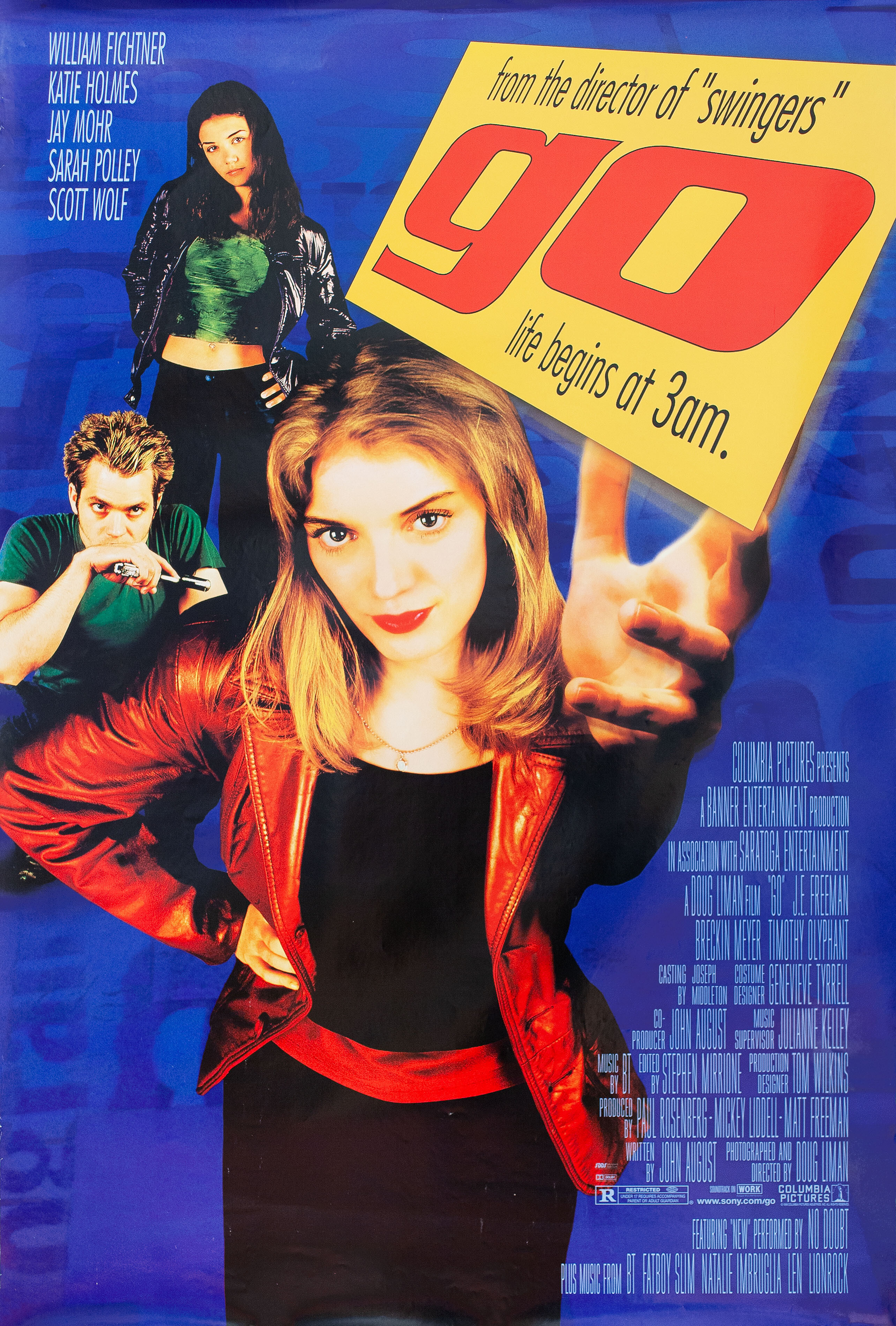 Экстази (Go, 1999), режиссёр Даг Лайман, американский постер к фильму, 1999 год