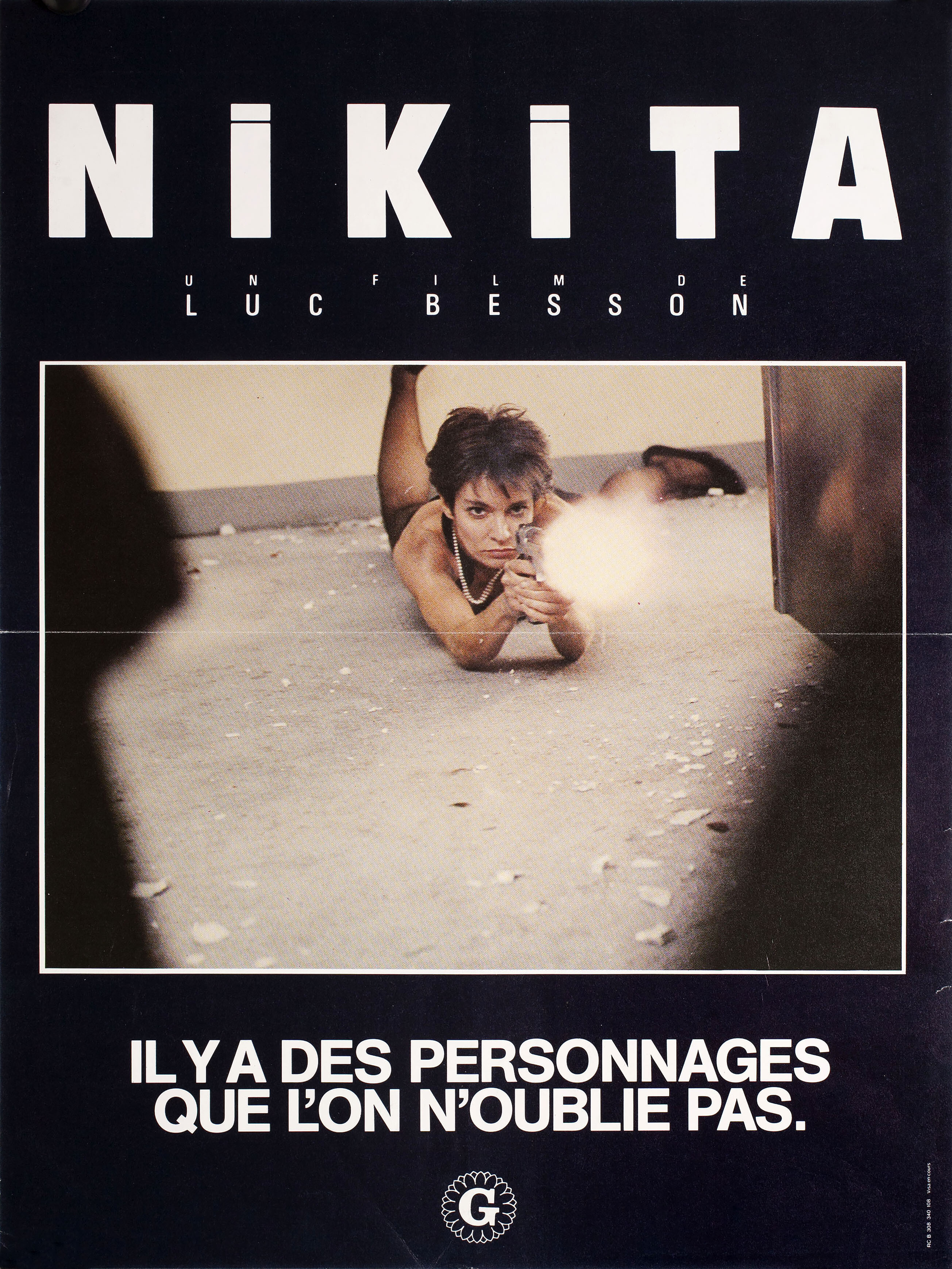 Никита (La Femme Nikita, 1990), режиссёр Люк Бессон, французский постер к фильму, 1991 год