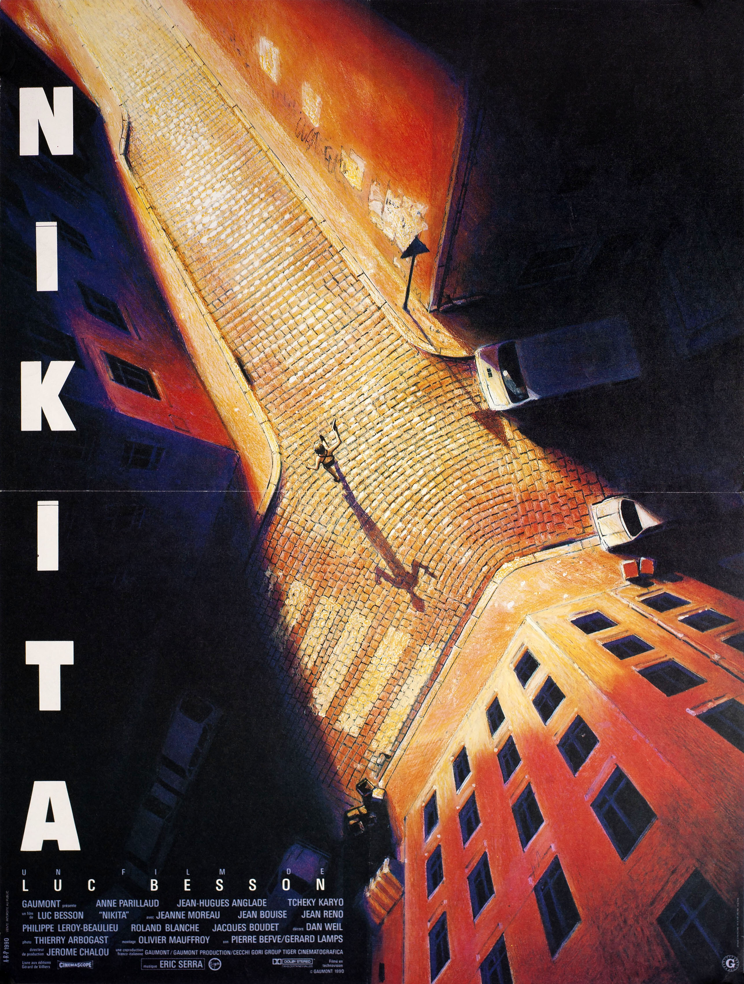 Никита (La Femme Nikita, 1990), режиссёр Люк Бессон, французский постер к фильму
