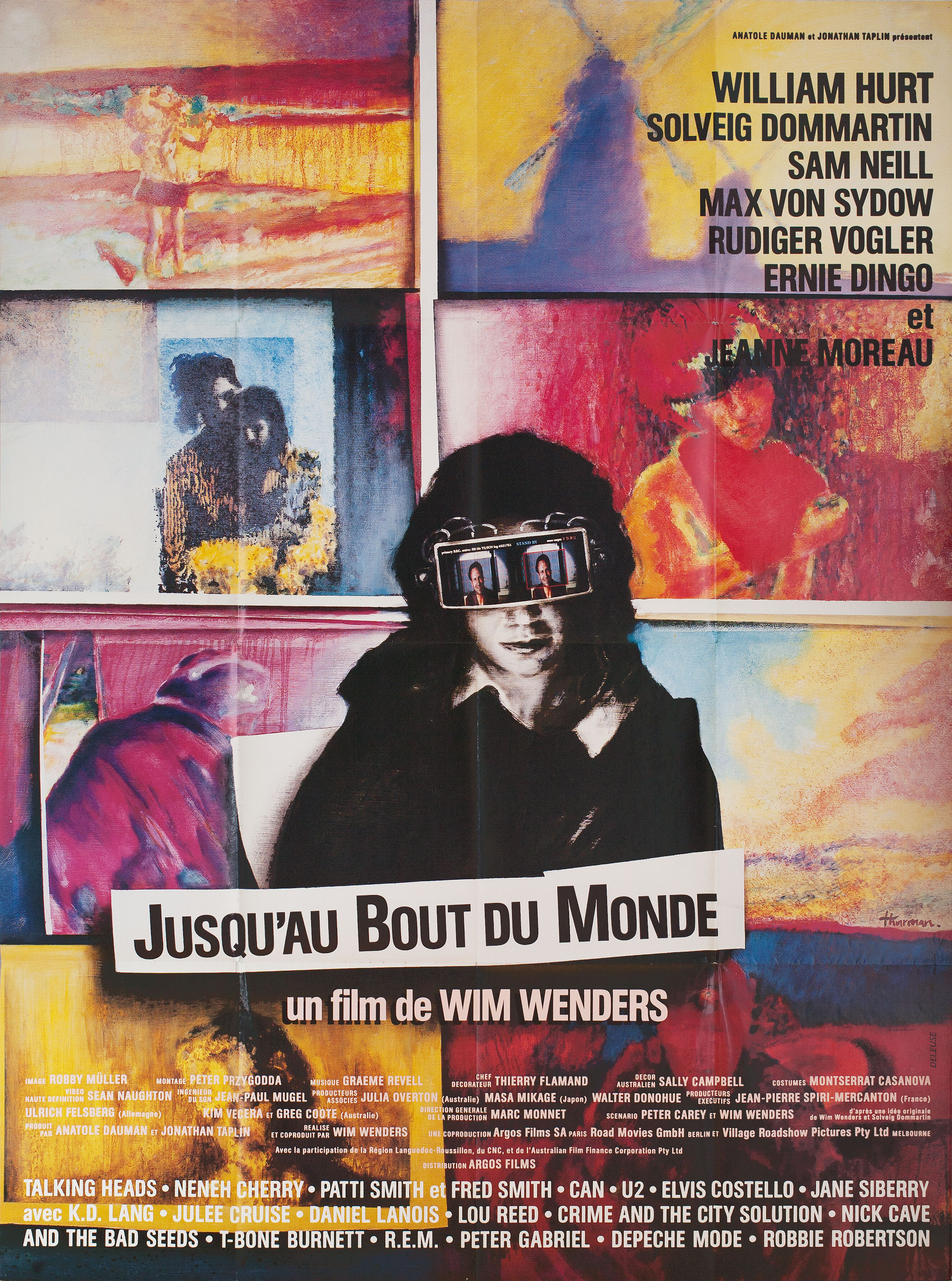 Когда наступит конец света (Until the End of the World, 1991), режиссёр Вим Вендерс, французский постер к фильму