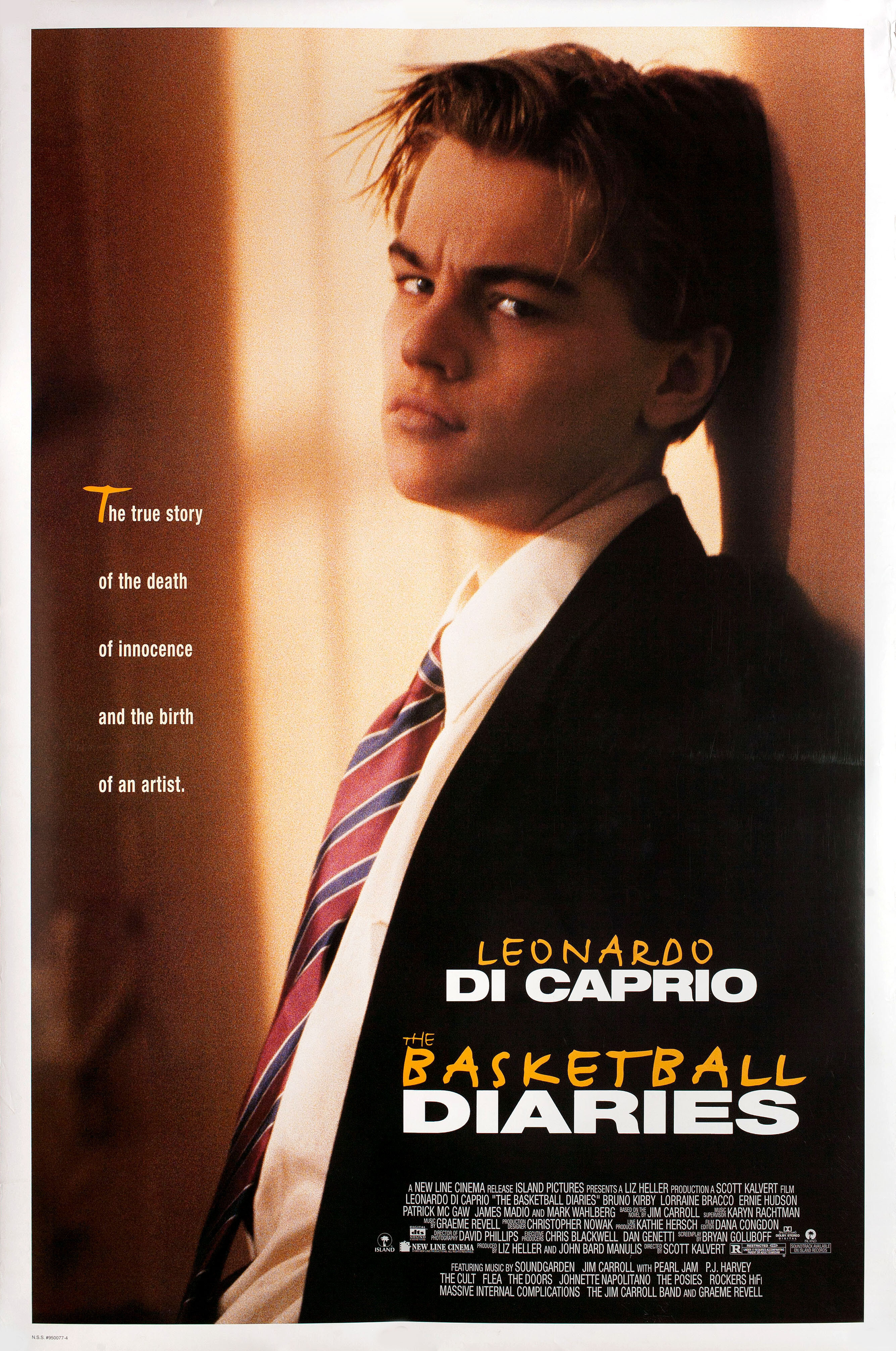 Дневники баскетболиста (The Basketball Diaries, 1995), режиссёр Скотт Кэлверт, американский постер к фильму, 1995 год