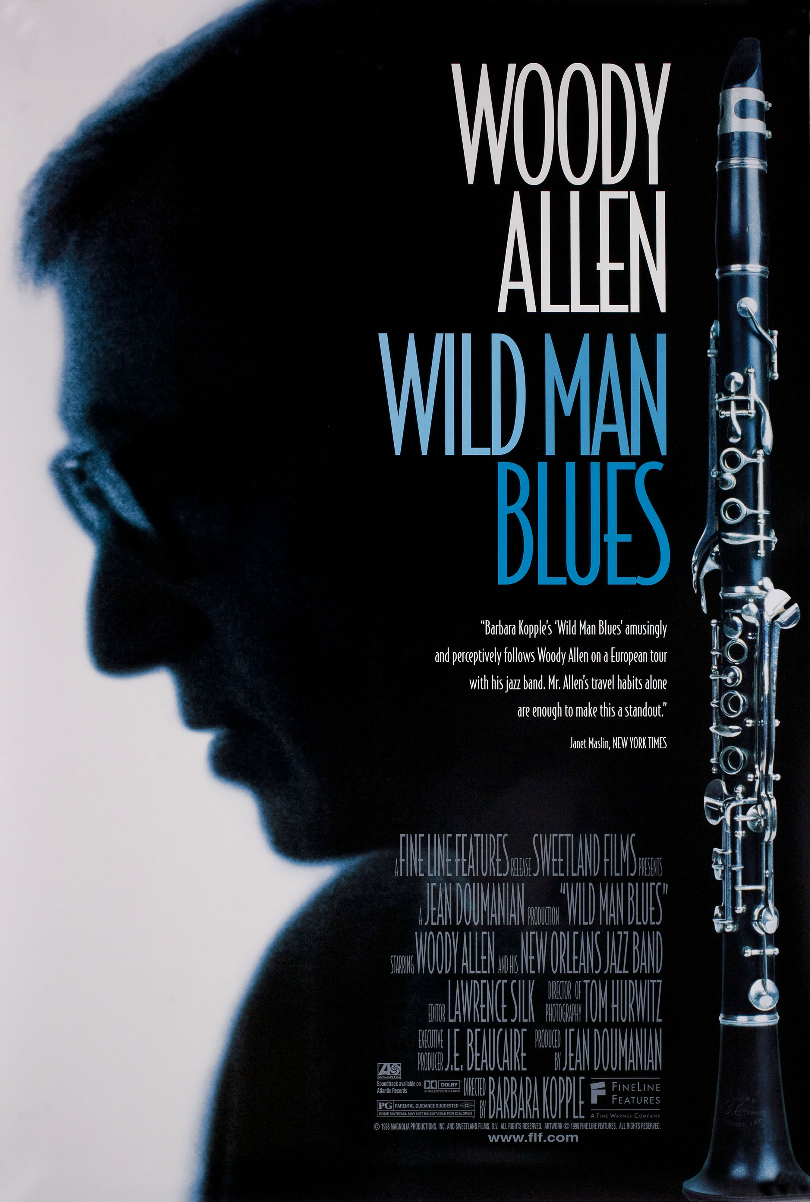 Блюз дикого человека (Wild Man Blues, 1997), режиссёр Барбара Коппл, американский постер к фильму, 1998 год