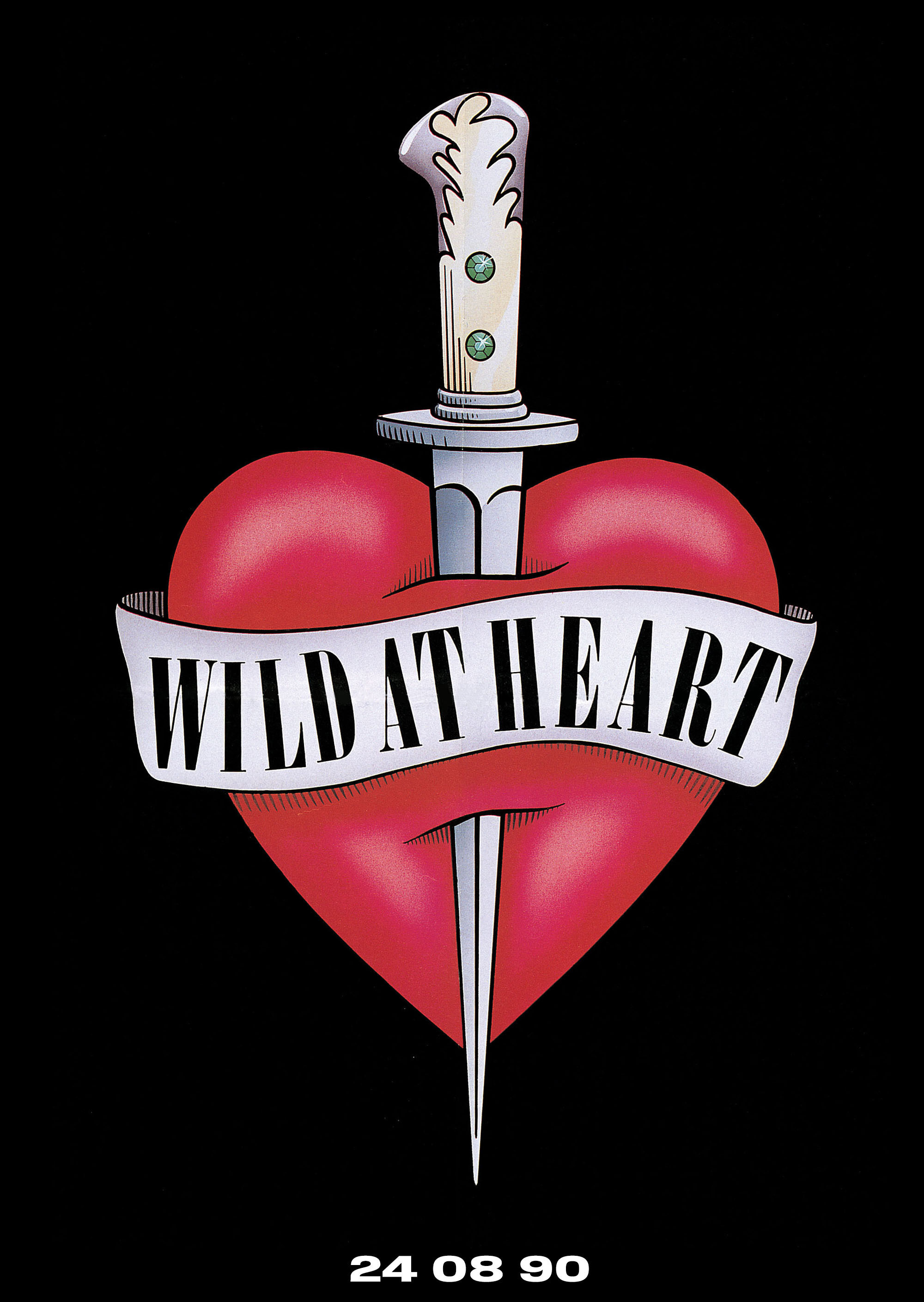 Дикие сердцем (Wild at Heart, 1990), режиссёр Дэвид Линч, американский постер к фильму