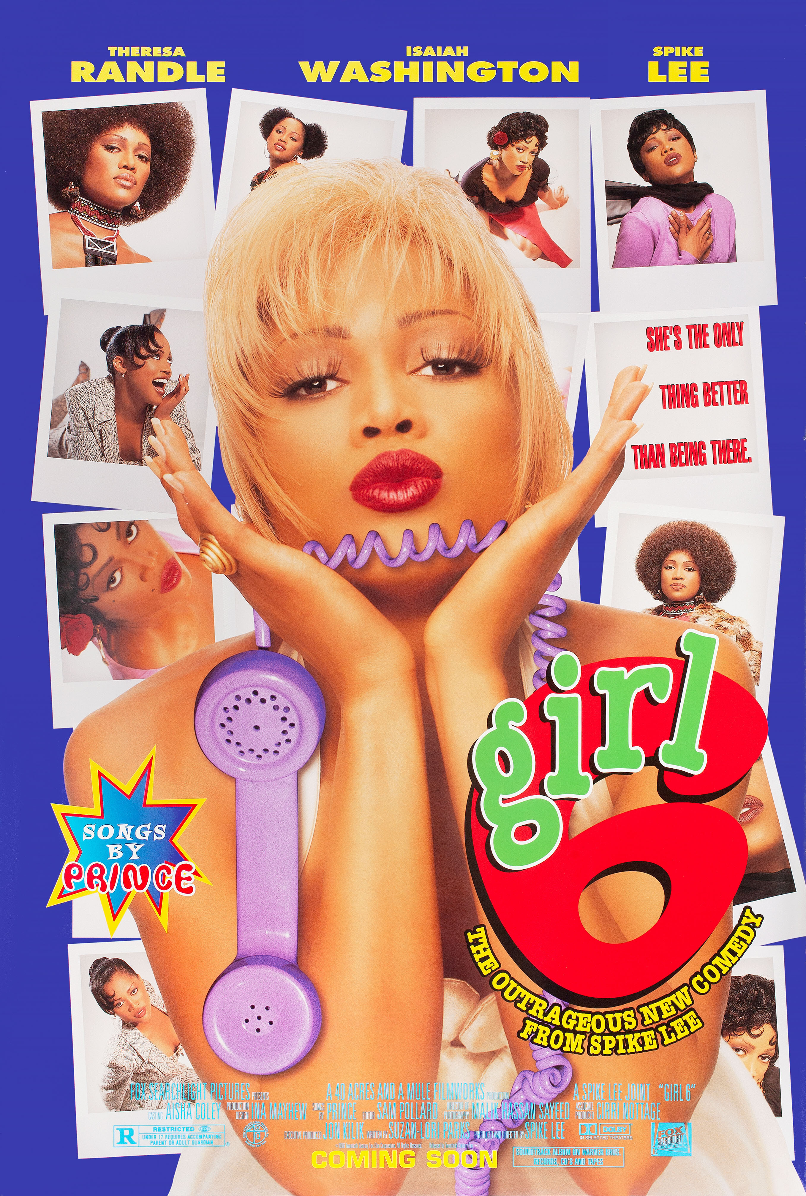Девушка №6 (Girl 6, 1996), режиссёр Спайк Ли, американский постер к фильму, 1996 год