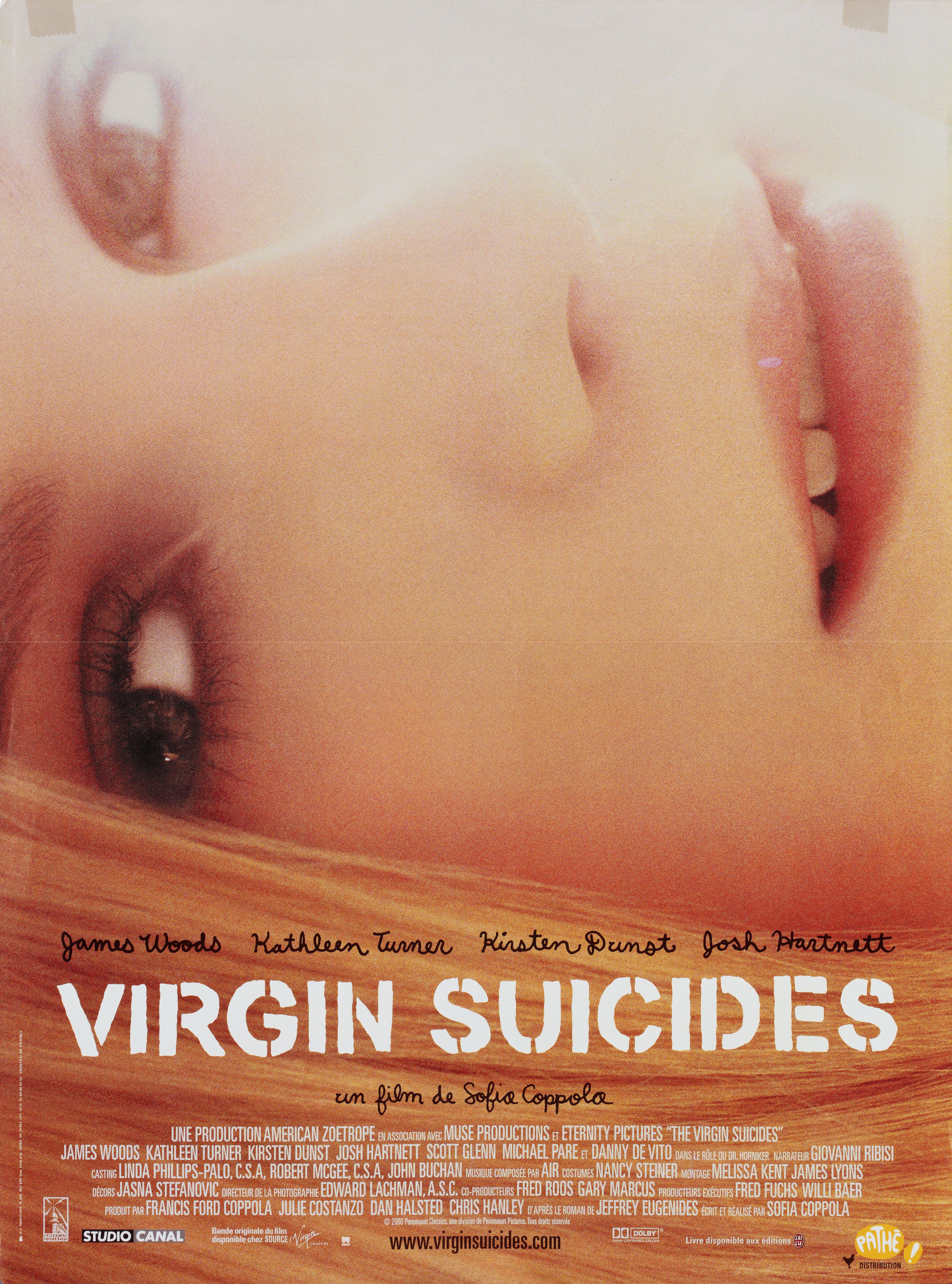 Девственницы-самоубийцы (The Virgin Suicides, 1999), режиссёр София Коппола, французский постер к фильму, 2000 год