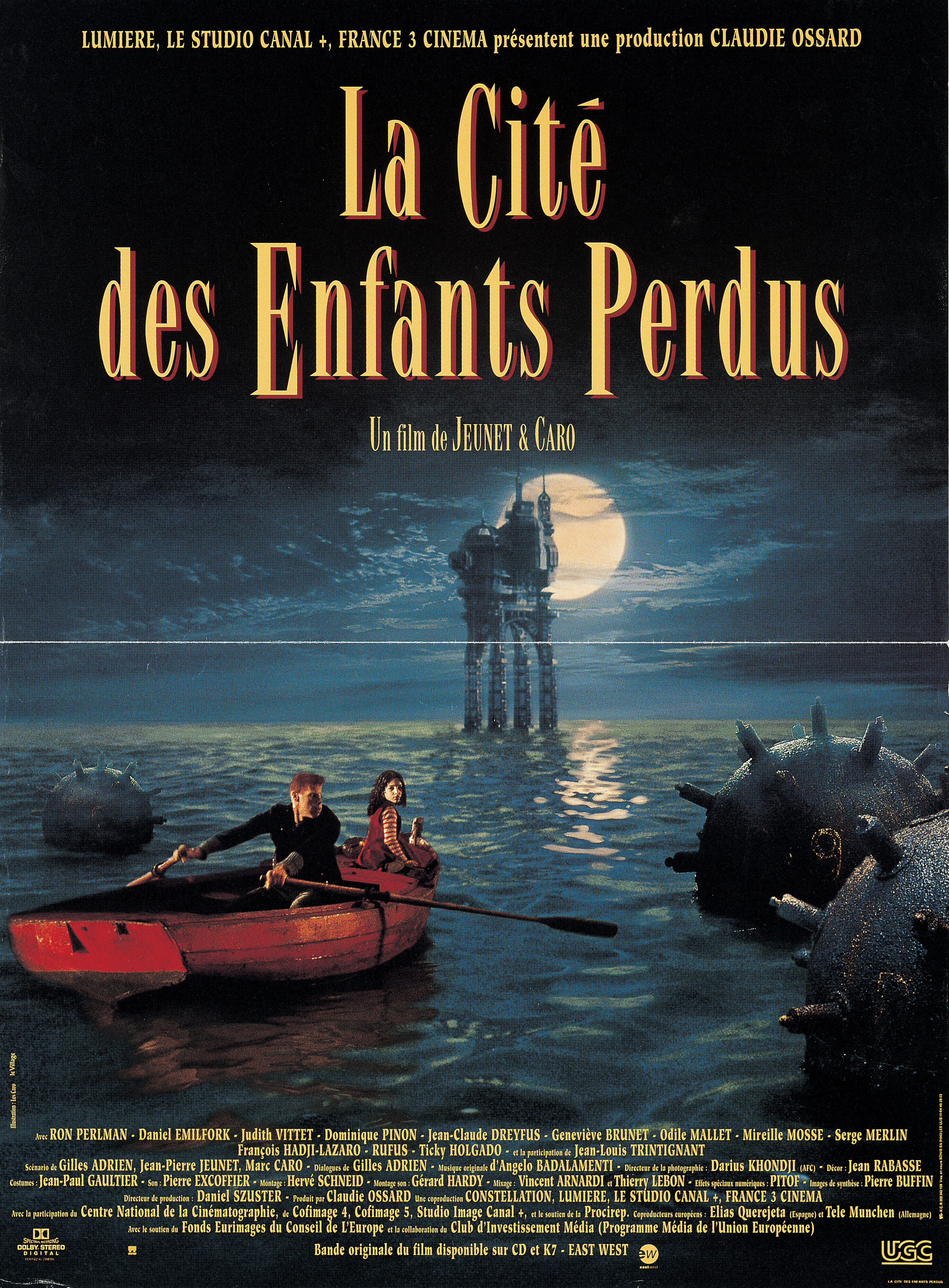 Город потерянных детей (The City of Lost Children, 1995), режиссёр Марк Каро, французский постер к фильму, автор Лес Каро