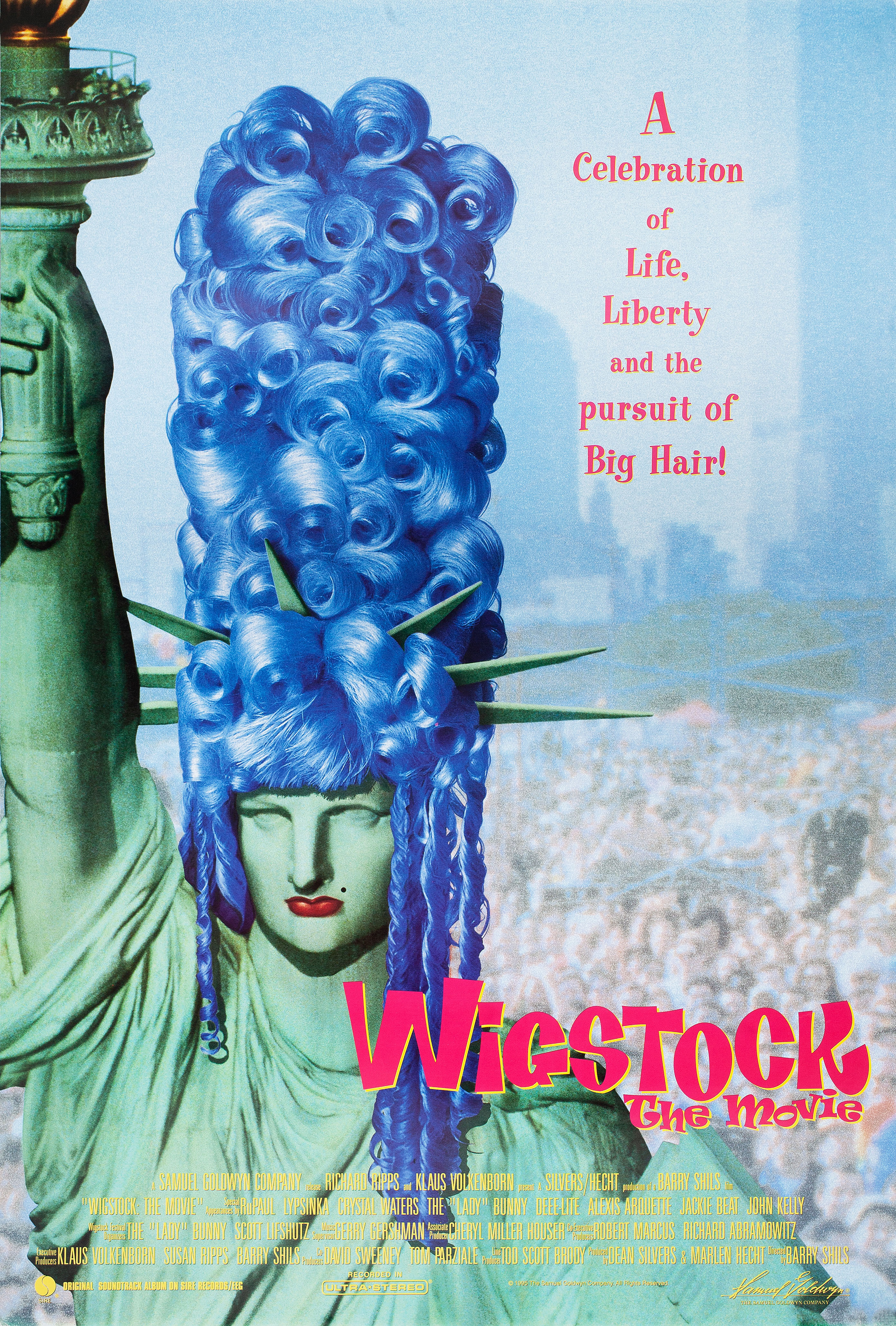 Вигсток фильм (Wigstock The Movie, 1995), режиссёр Бэрри Шилс, американский постер к фильму, 1995 год