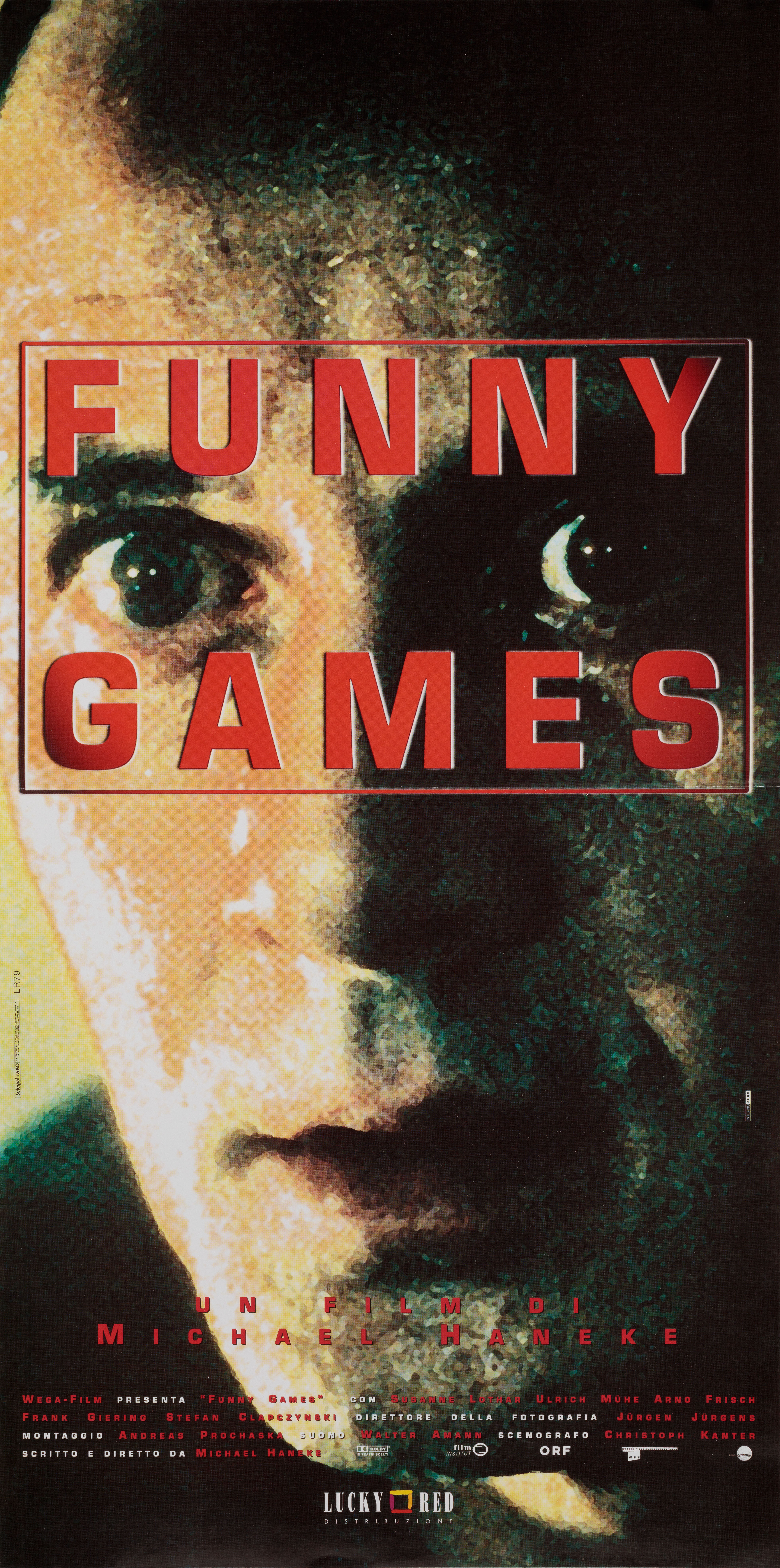 Забавные игры (Funny Games, 1997), режиссёр Михаэль Ханеке, итальянский постер к фильму, 1997 год