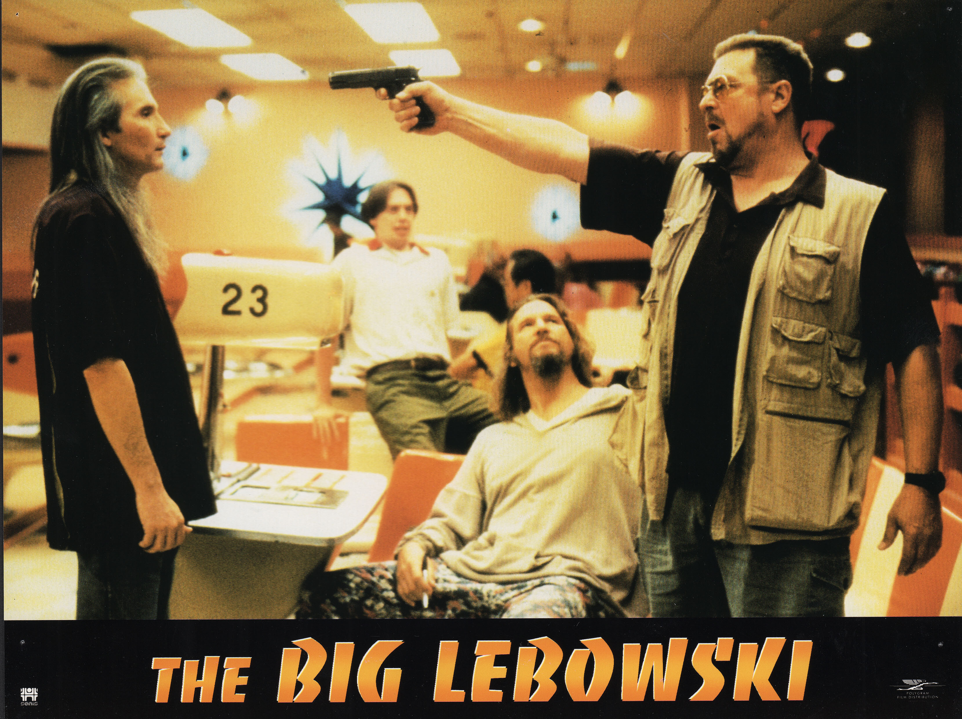 Большой Лебовски (The Big Lebowski, 1998), режиссёры Джоэл и Итан Коэн, французский постер к фильму, 1998 год