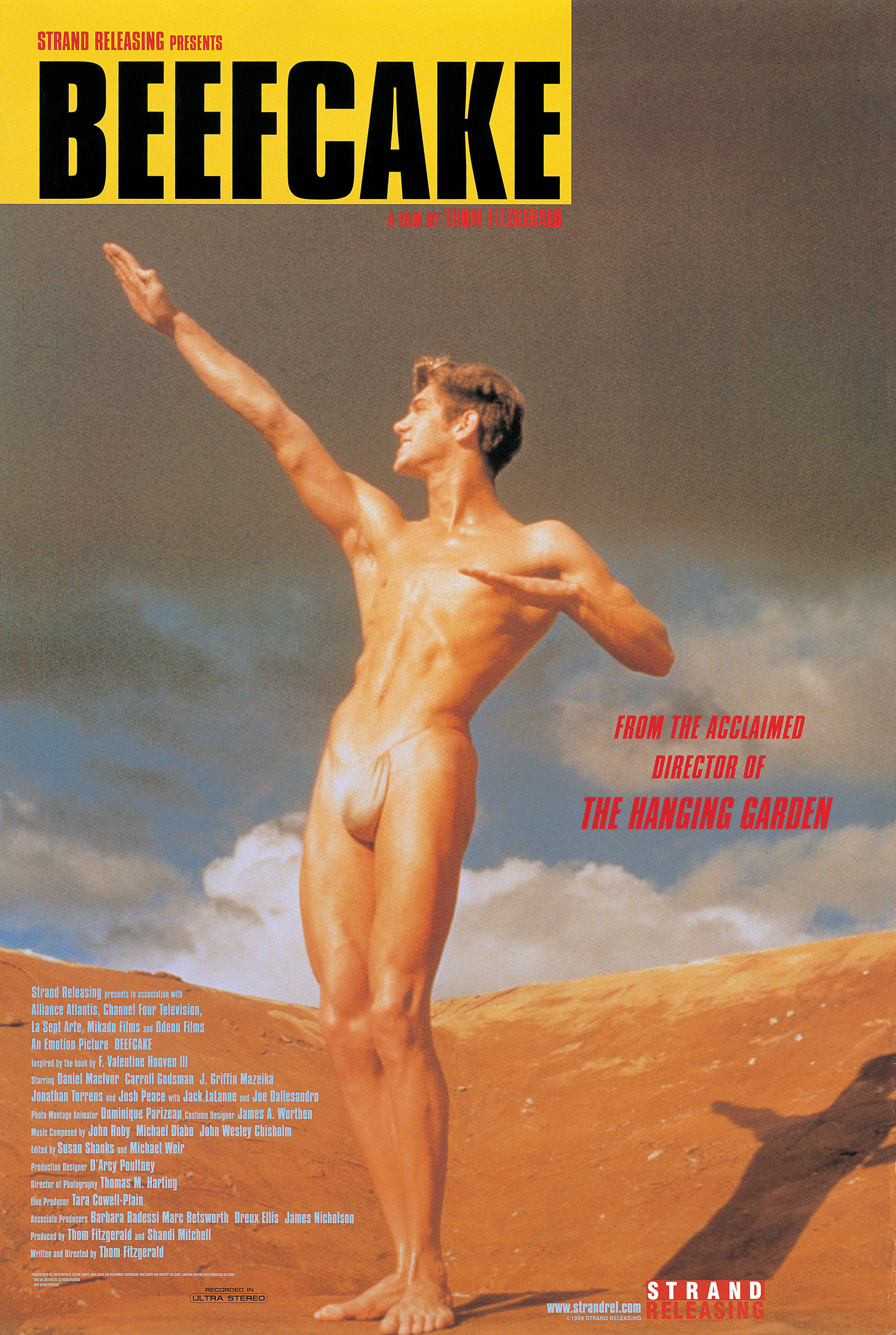 Образец мужской красоты (Beefcake, 1998), режиссёр Том Фицджеральд, американский постер к фильму, 1999 год