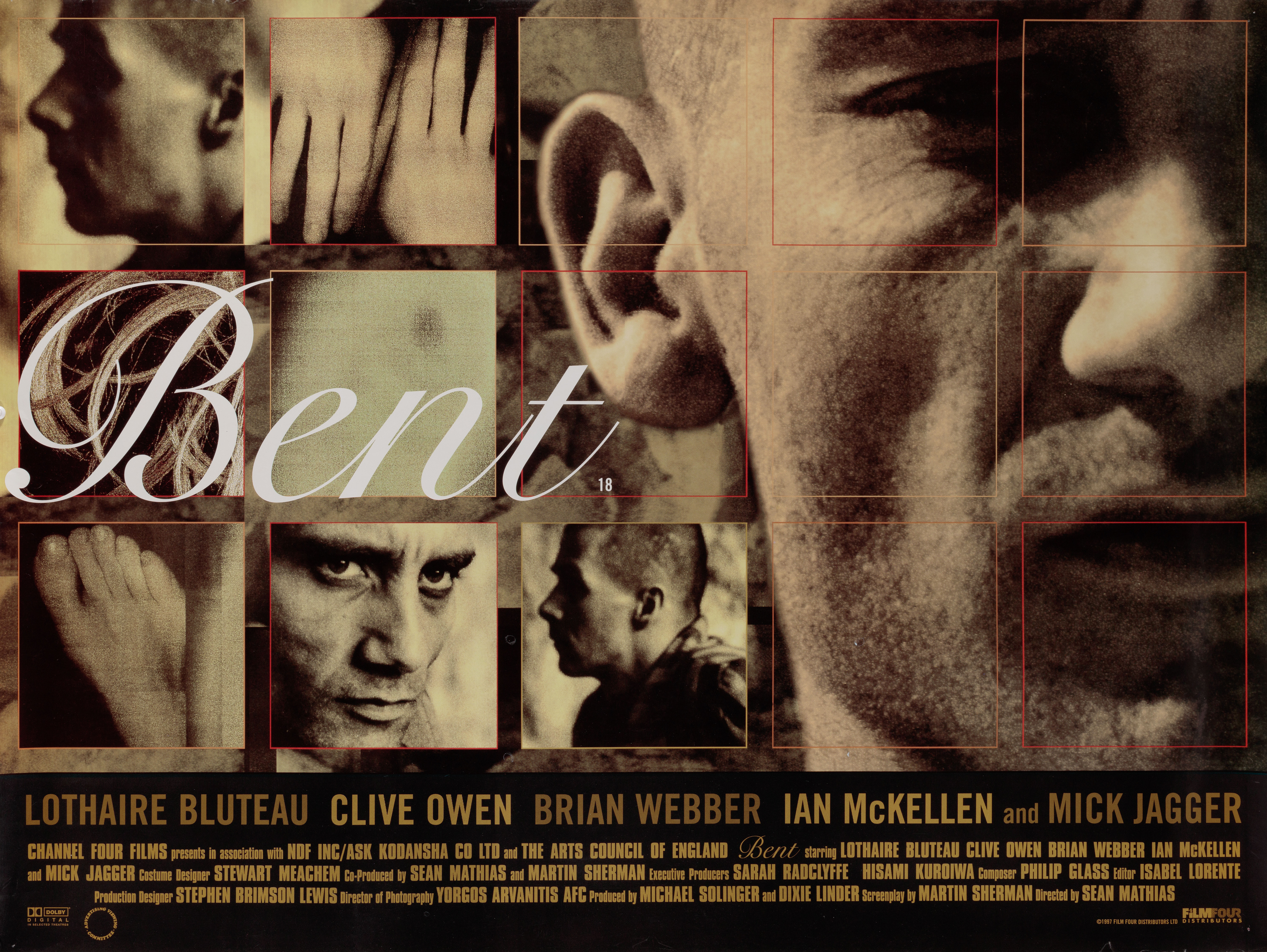Склонность (Bent, 1997), режиссёр Шон Матиас, британский постер к фильму, 1997 год
