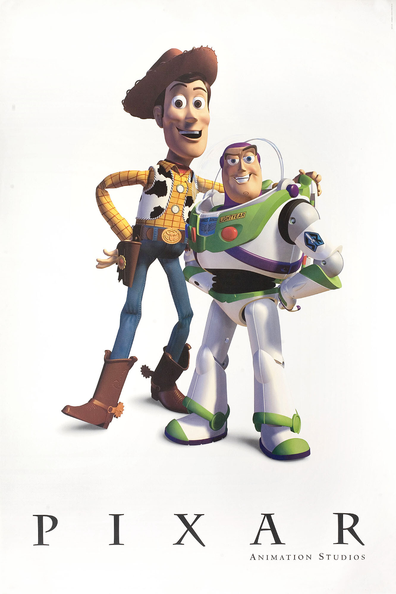 История игрушек (Toy Story, 1995), режиссёр Джон Лассетер, американский постер к мультфильму, 1995 год