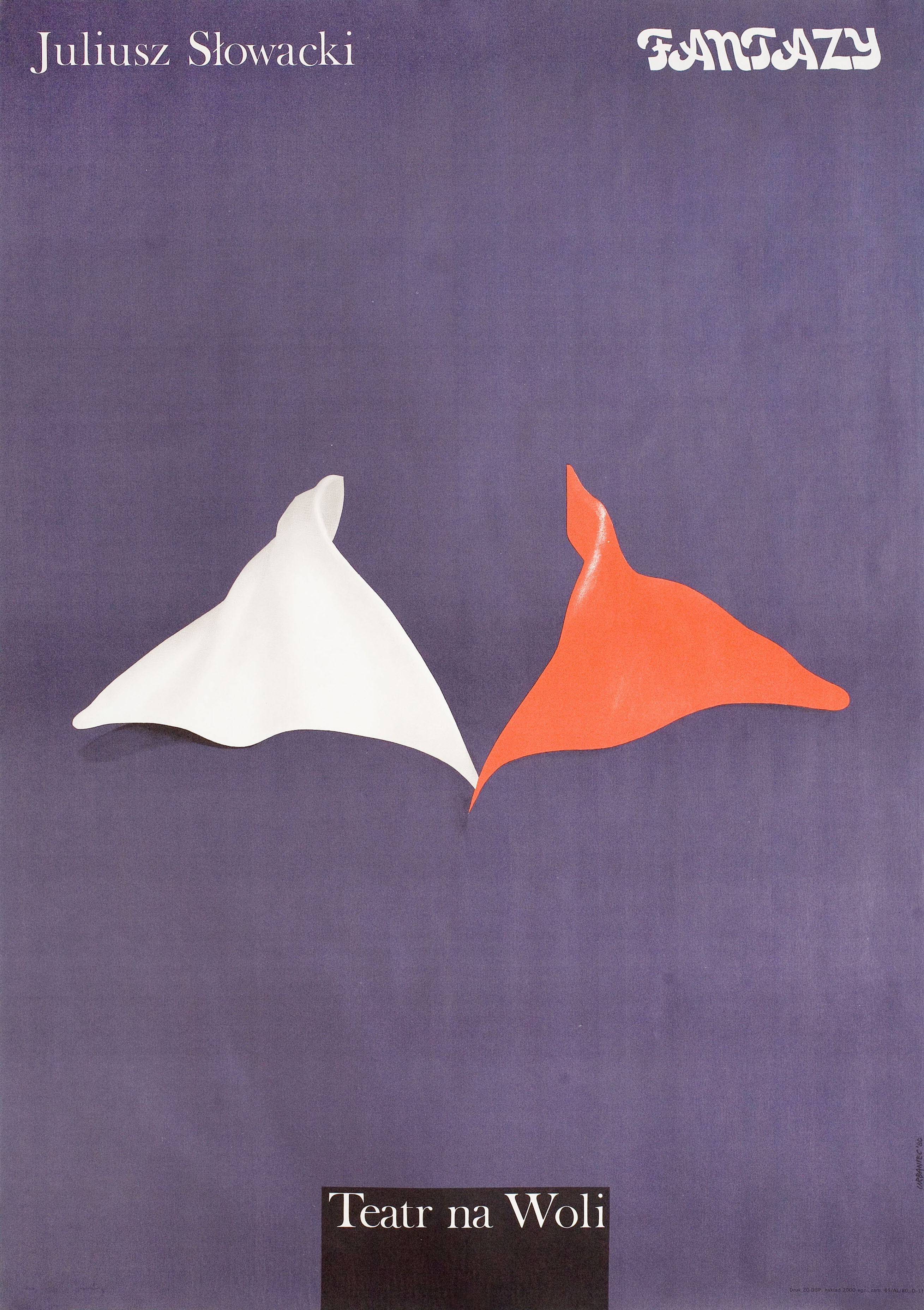 Фэнтези, польский плакат, 1980 год, автор Мацей Урбанец