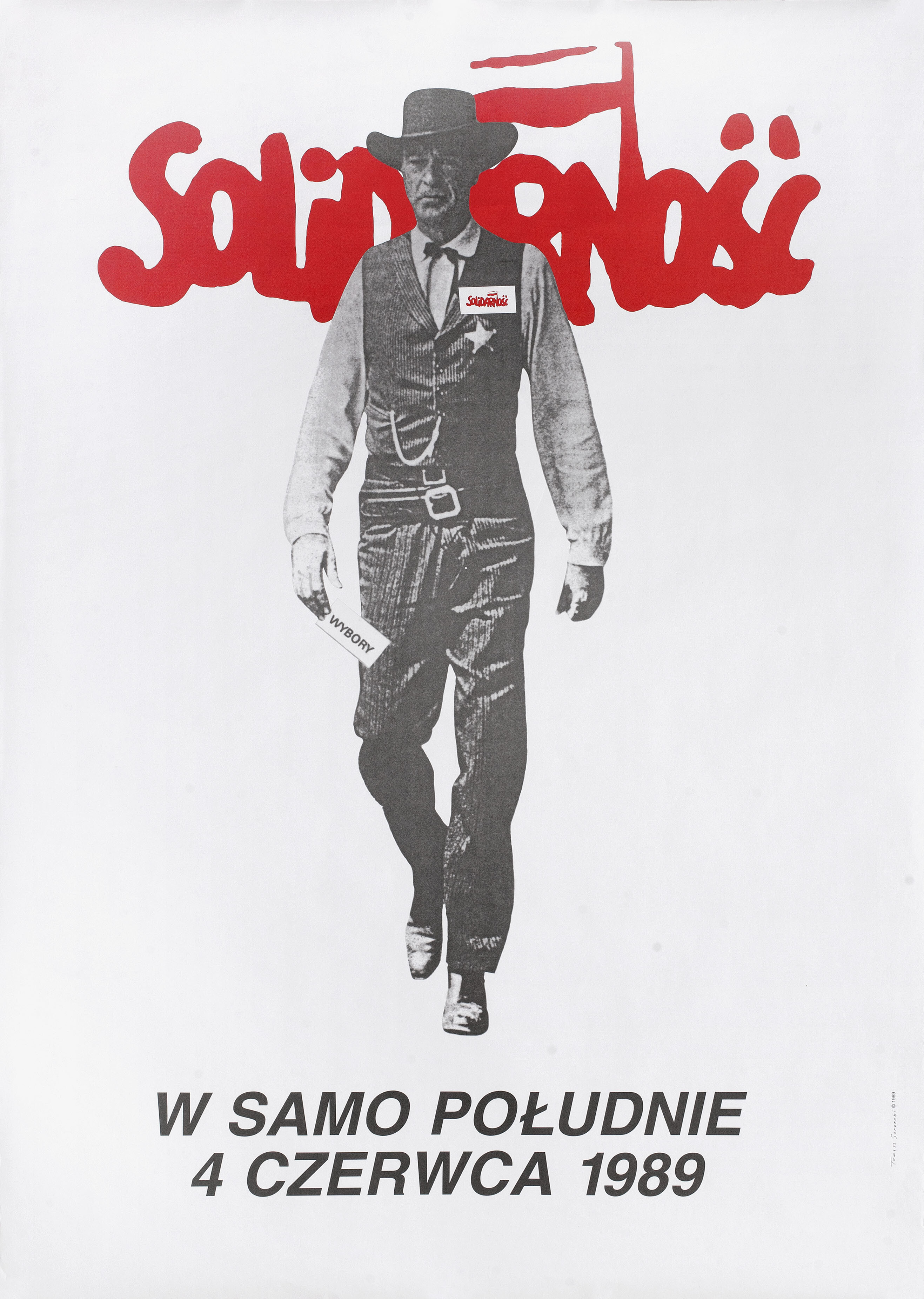 Солидарность, польский плакат, 1999 год, автор Томаш Сарнецкий