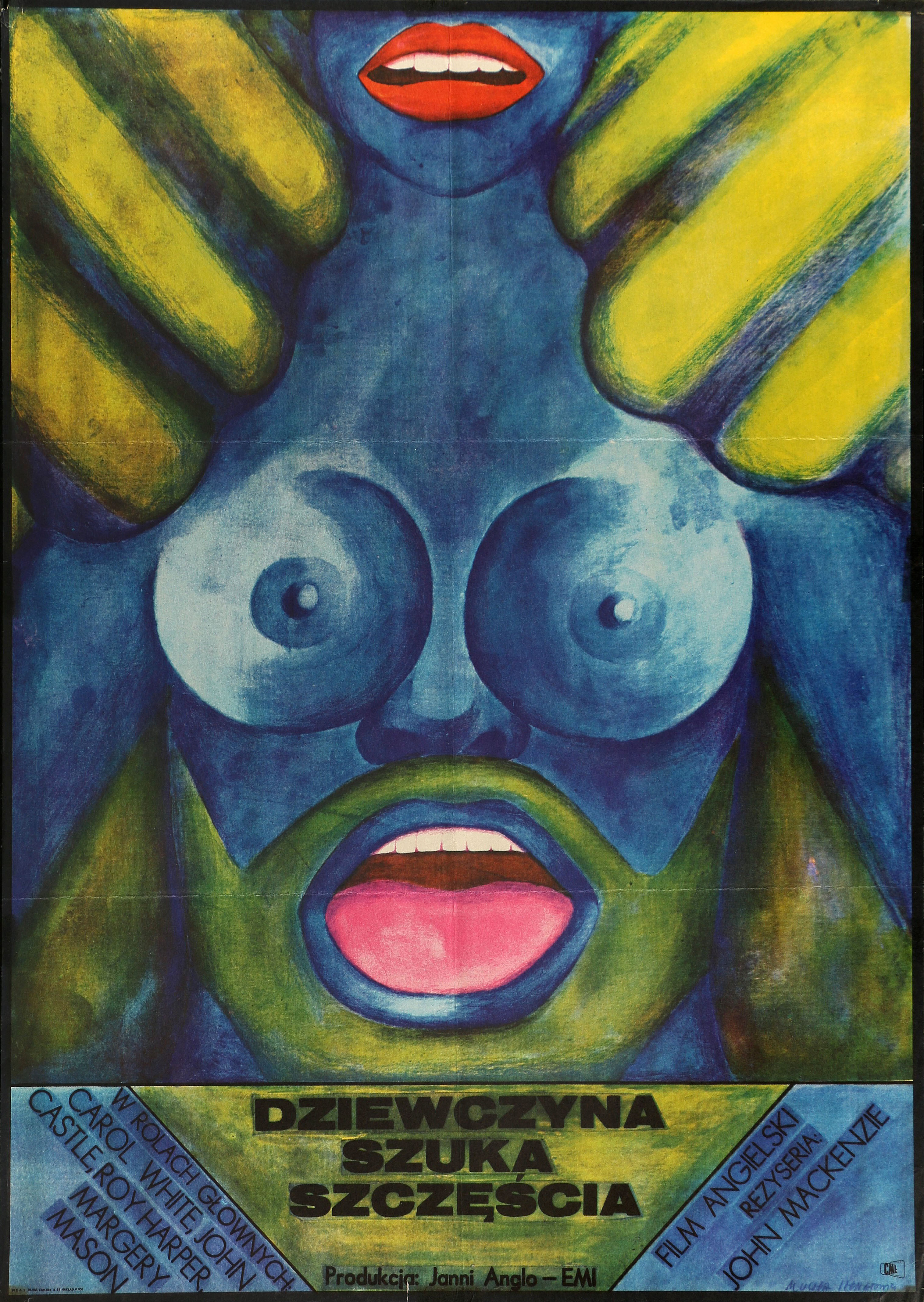 Сделано (Made, 1972), режиссёр Джон Маккензи, польский плакат к фильму, 1975 год, автор Мария Муха Игнатович