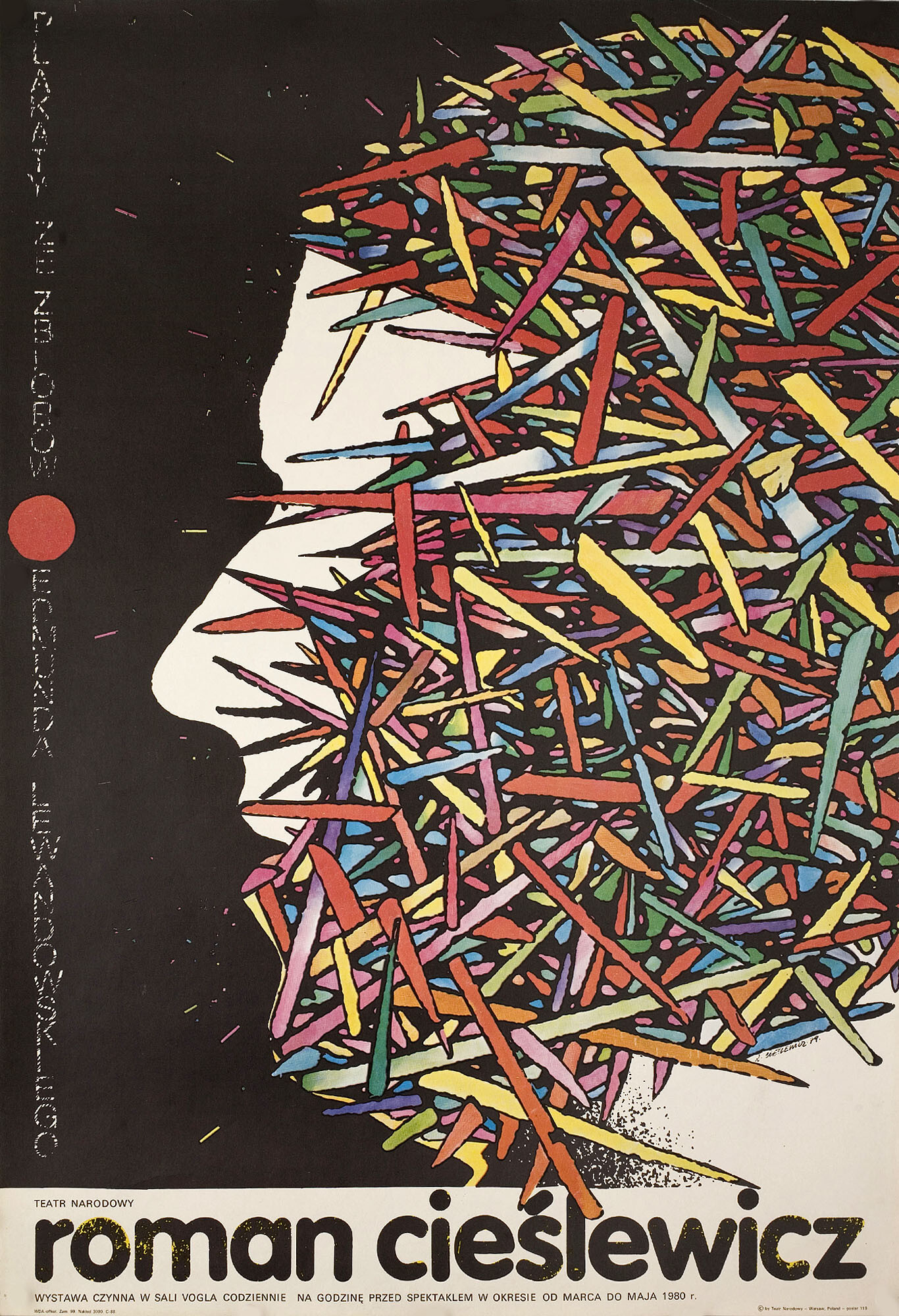 Роман Чеслевич, польский плакат, 1979 год, автор Роман Чеслевич