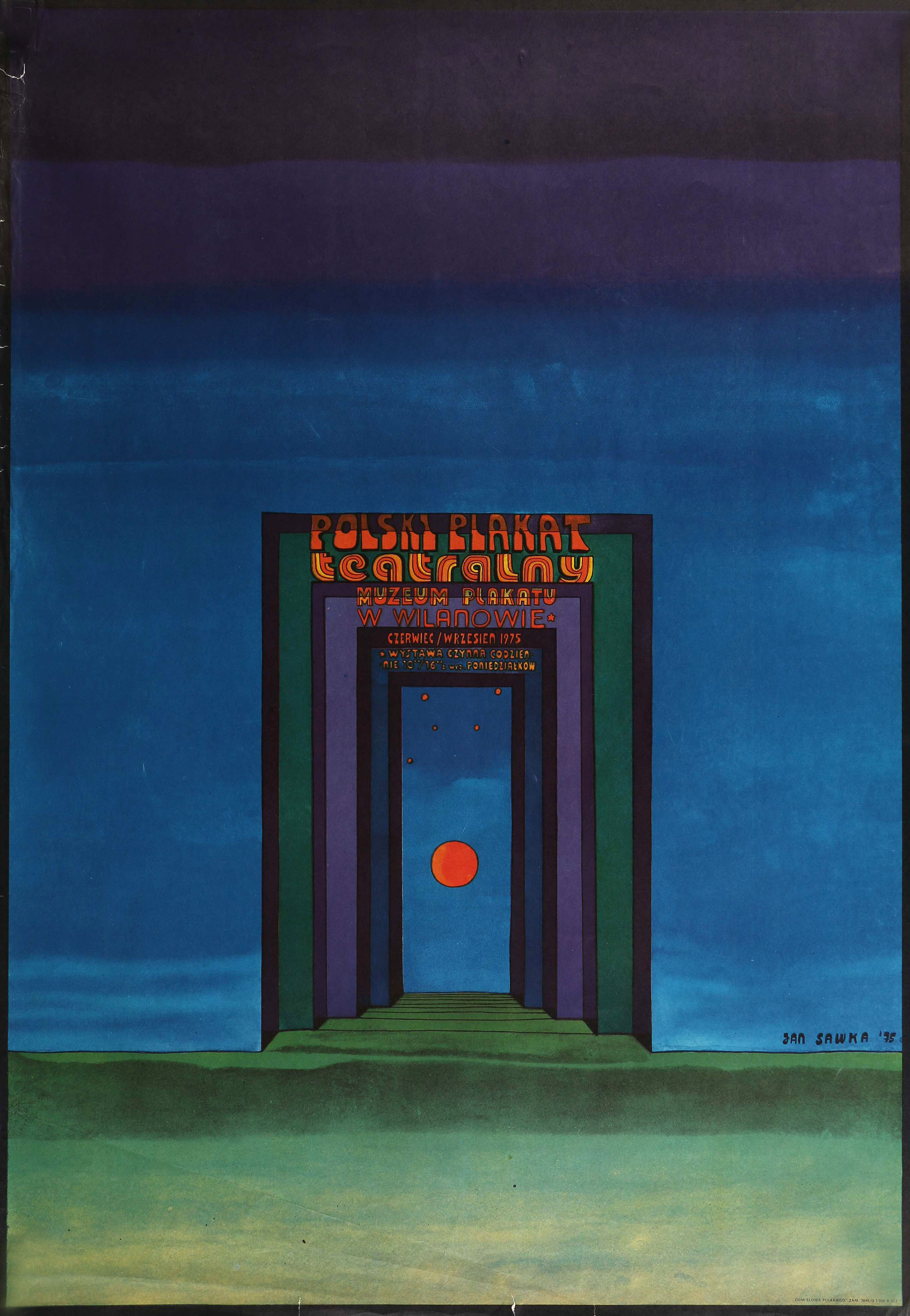 Плакат польский театральный , 1975 год, автор Ян Савка