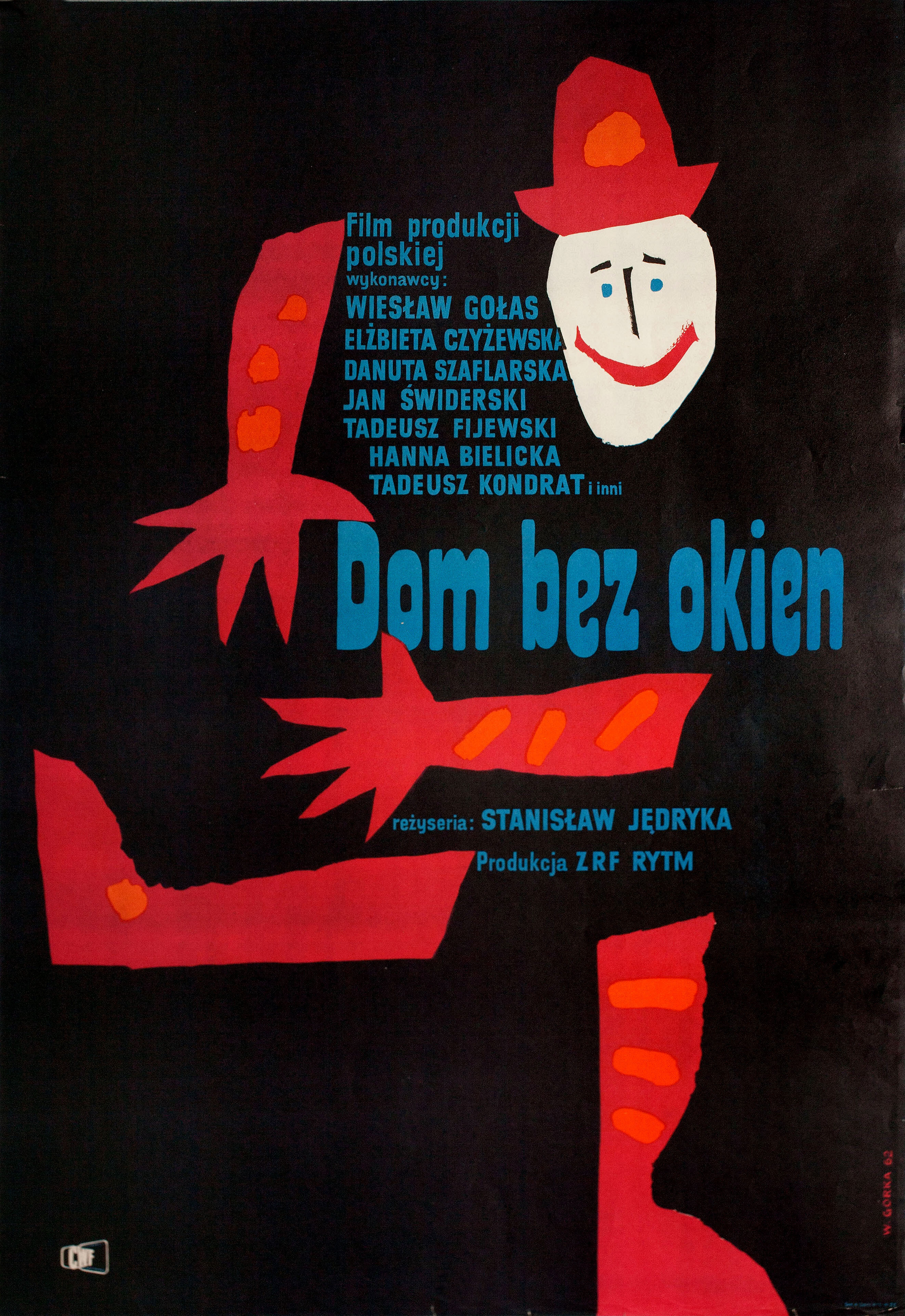 Невозможное прощание (The Impossible Goodbye, 1962), режиссёр Станислав Едрыко, польский плакат к фильму, 1962 год, автор Виктор Горка