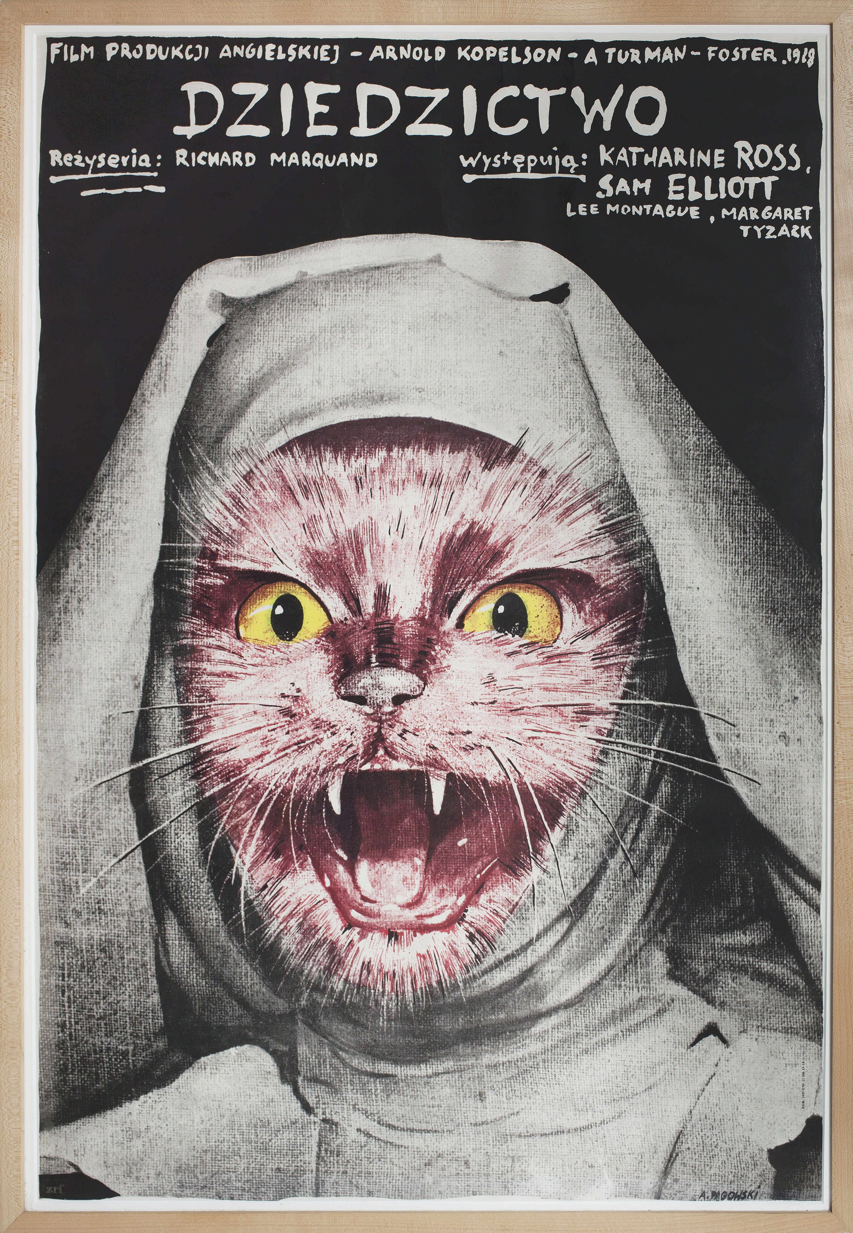 Наследие (The Legacy, 1978), режиссёр Ричард Маркуанд, польский плакат к фильму, 1979 год, автор Анджей Паговский