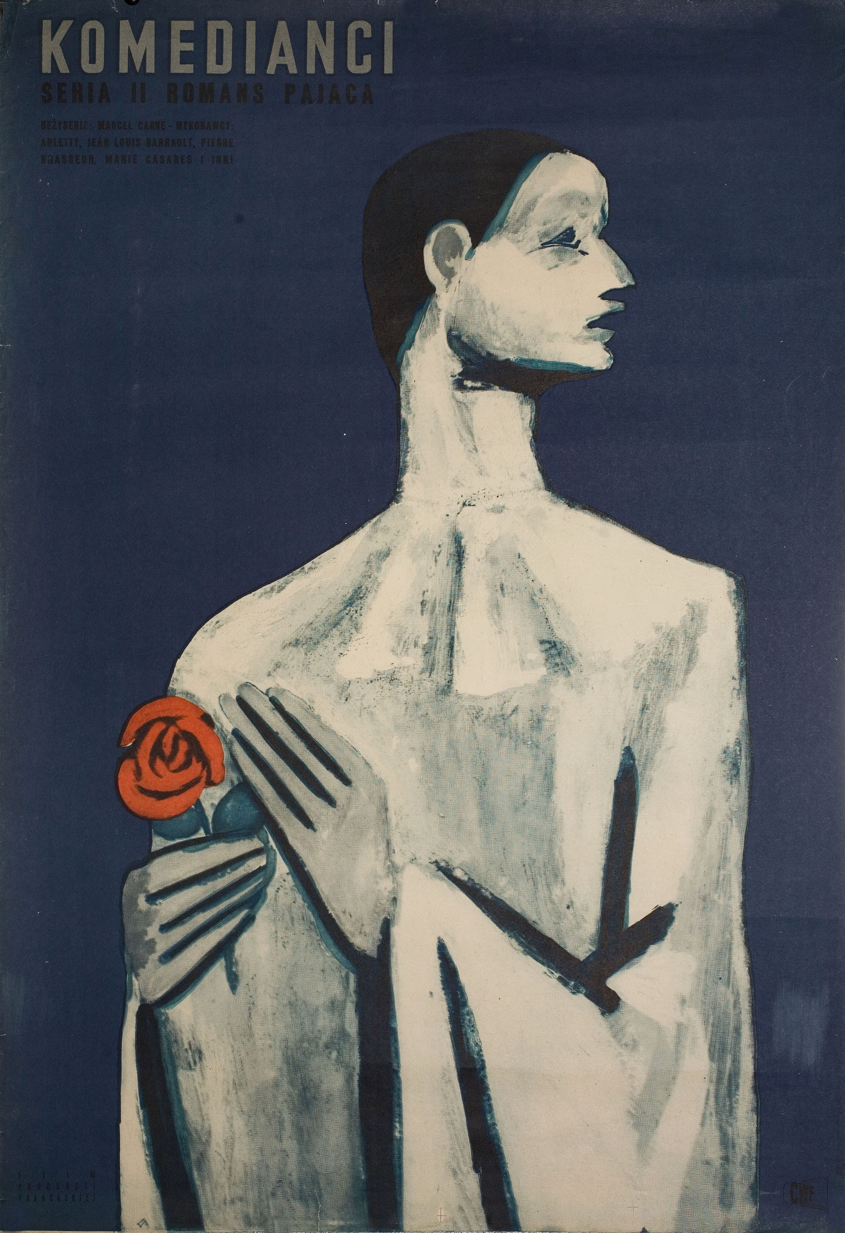 Дети райка (Les Enfants du Paradis, 1945), режиссёр Марсель Карне, польский плакат к фильму, 1955 год