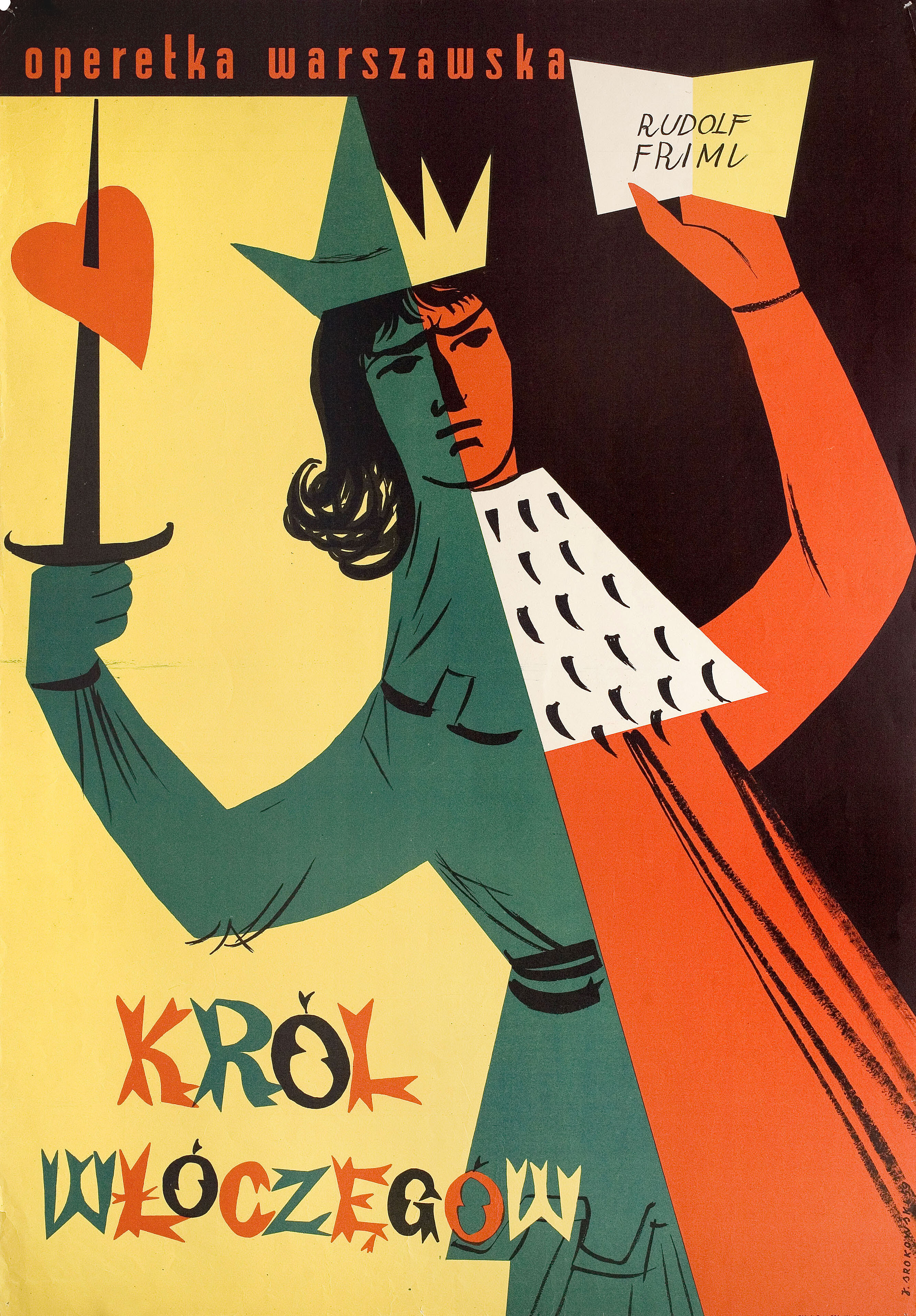 Король бродяг, польский плакат, 1959 год