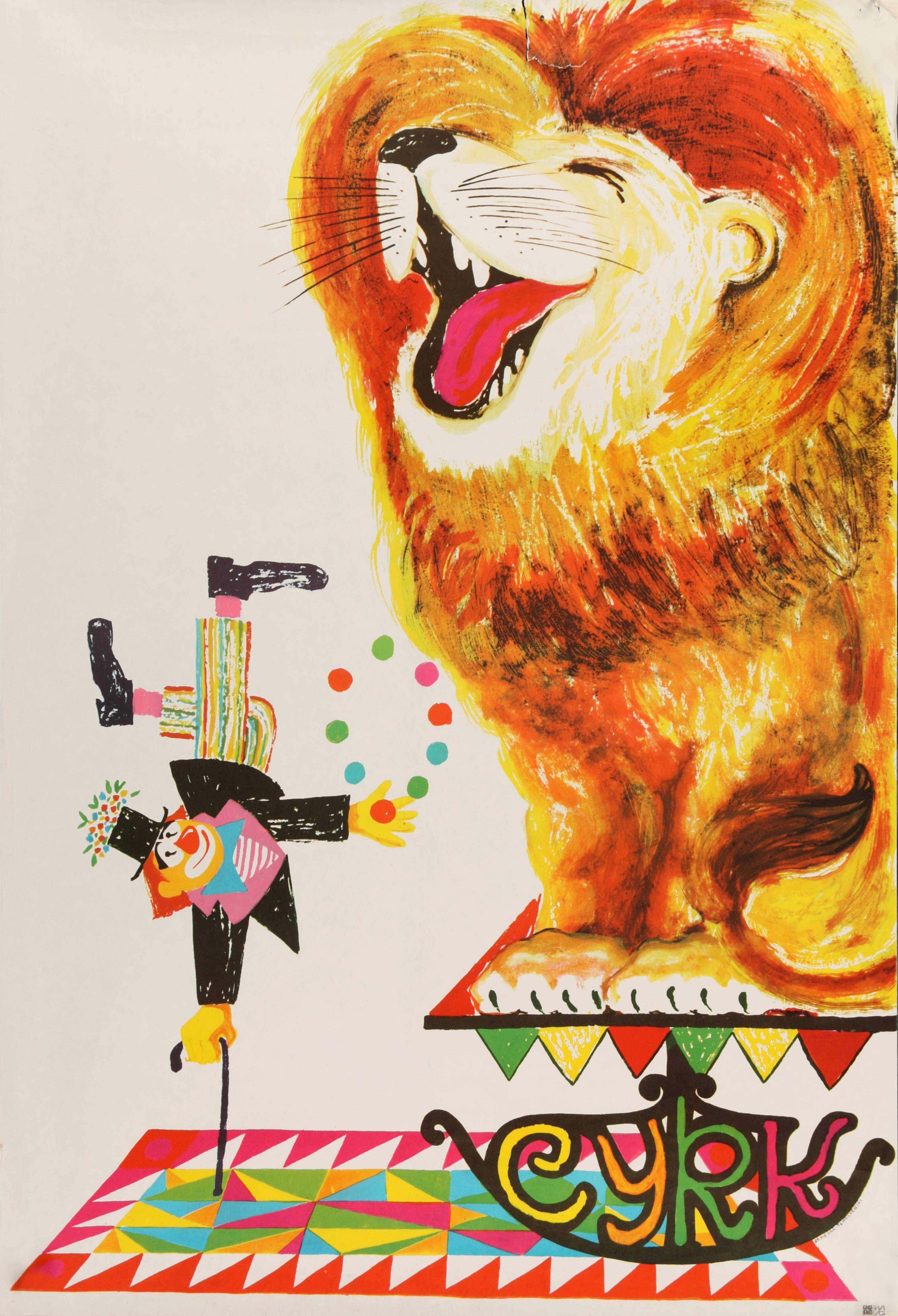 Цирк, польский плакат, 1975 год, автор Генрих Томашевский