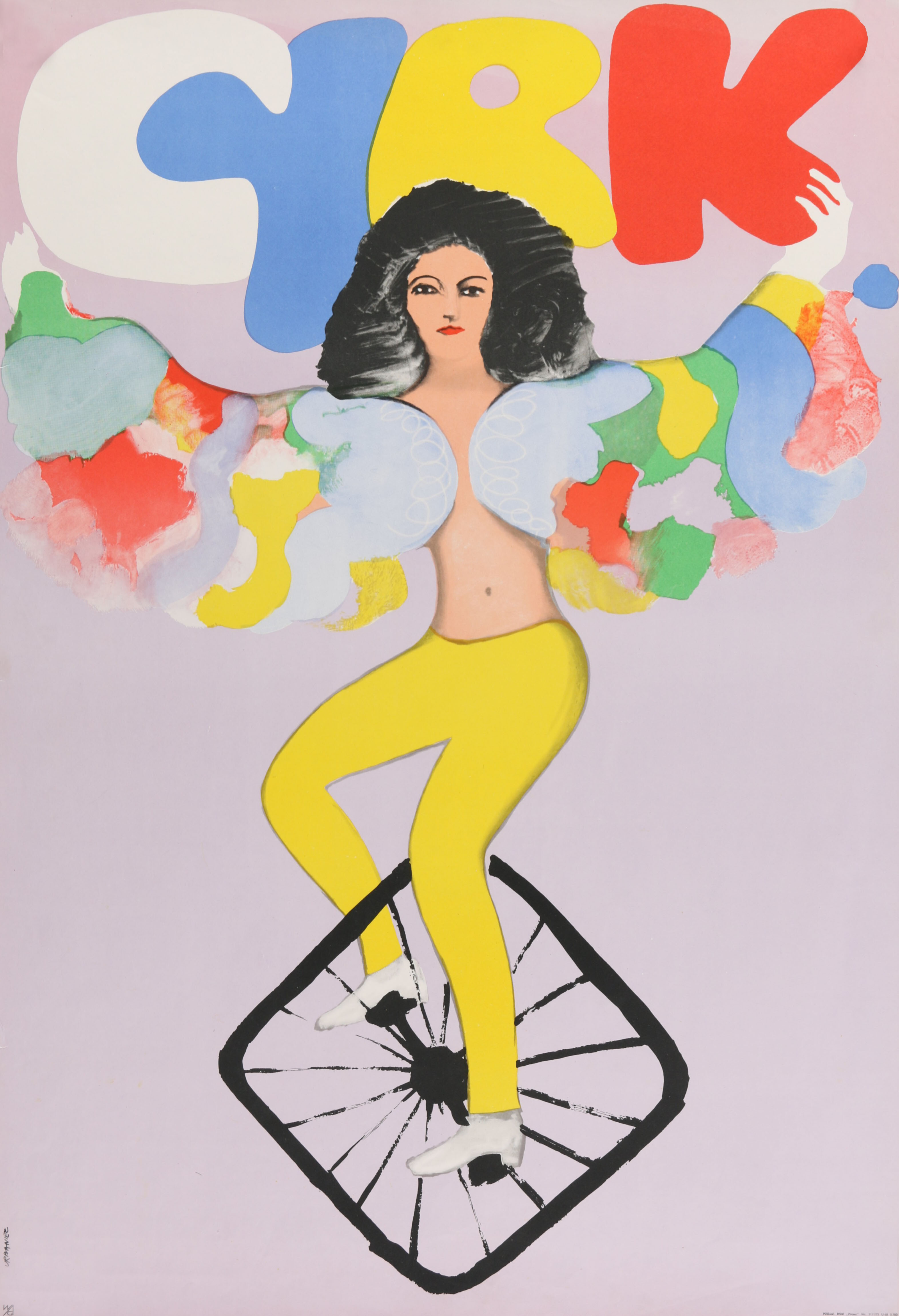 Цирк, польский плакат, 1972 год, автор Мацей Урбанец