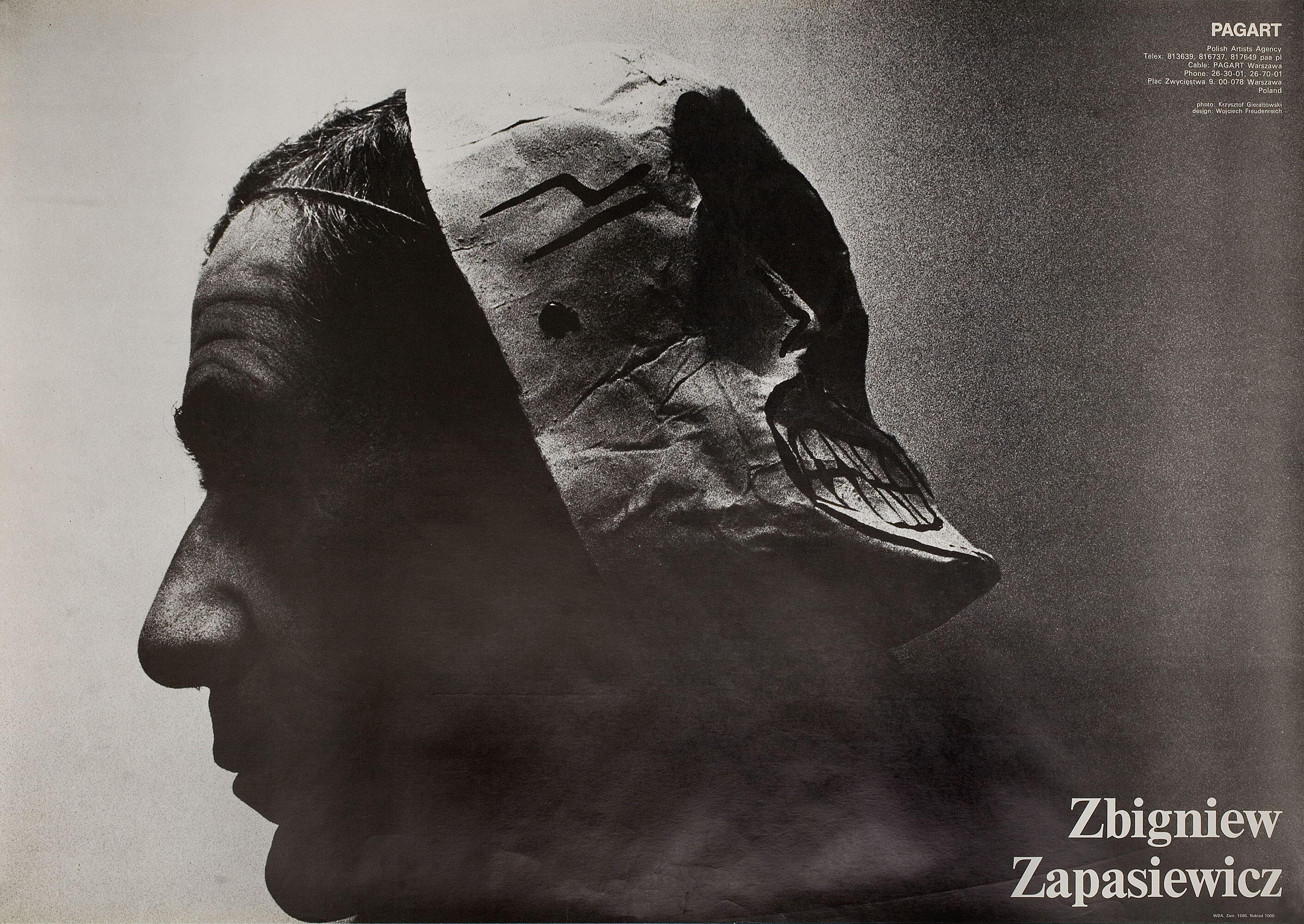 Збигнев Запасевич, польский плакат, 1970 год, автор Марек Фрейденрайх, Кшиштоф Геральтовский